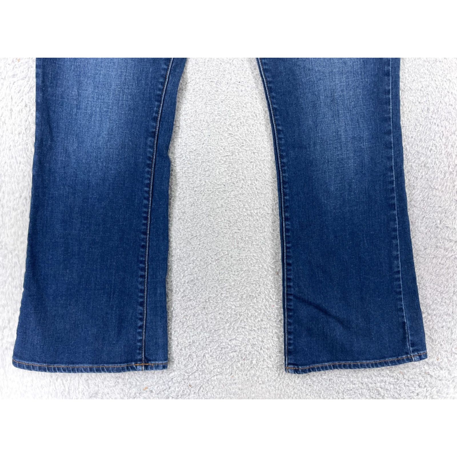 Lucky Brand Lucky Brand Jeans Womens 8 Blue Denim Sofia Ankle 5-Pocket Cotton Blend Leather Zipper Button Size 30" / US 8 / IT 44 - 4 Thumbnail