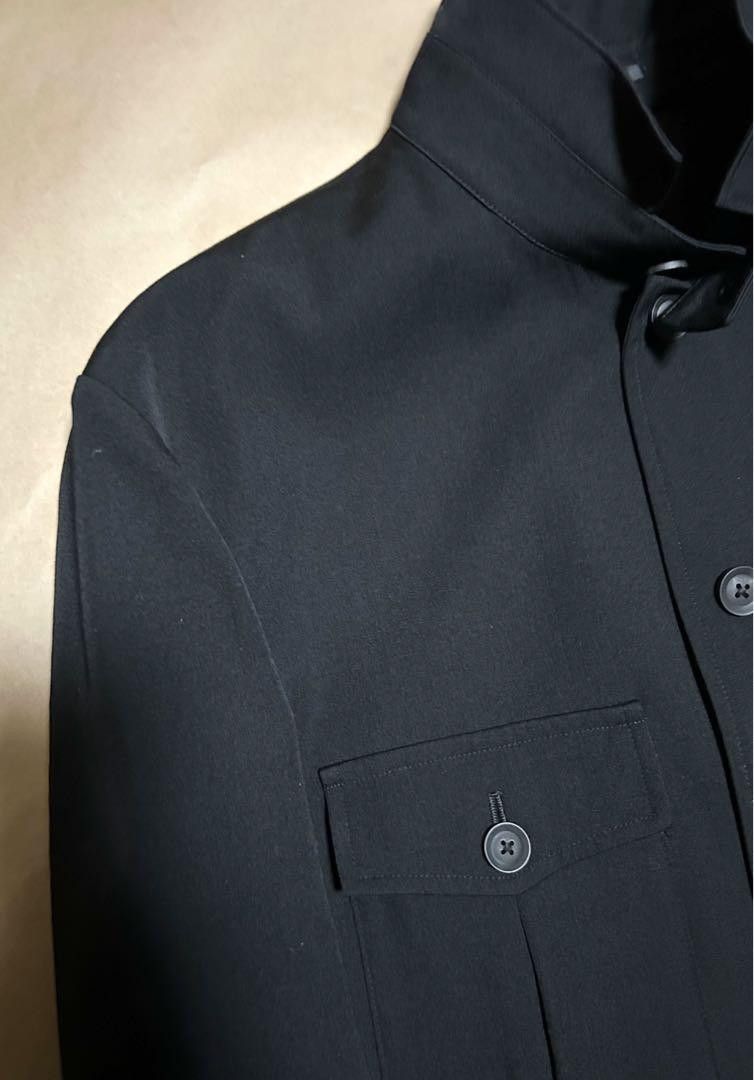 Yohji Yamamoto POUR HOMME 19aw Wool gabardine stand collar zip coat Size US L / EU 52-54 / 3 - 16 Thumbnail
