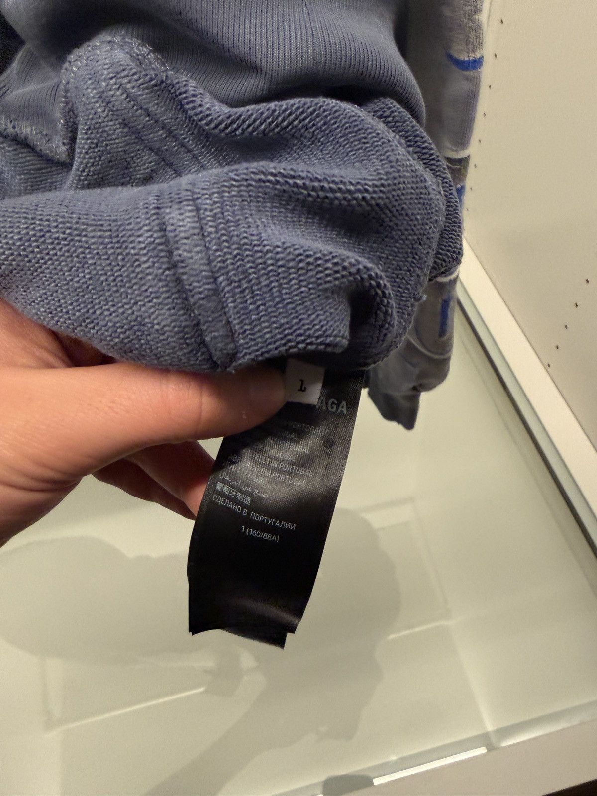 Balenciaga Balenciaga SNBN large fit washed blue hoodie Size US S / EU 44-46 / 1 - 8 Thumbnail