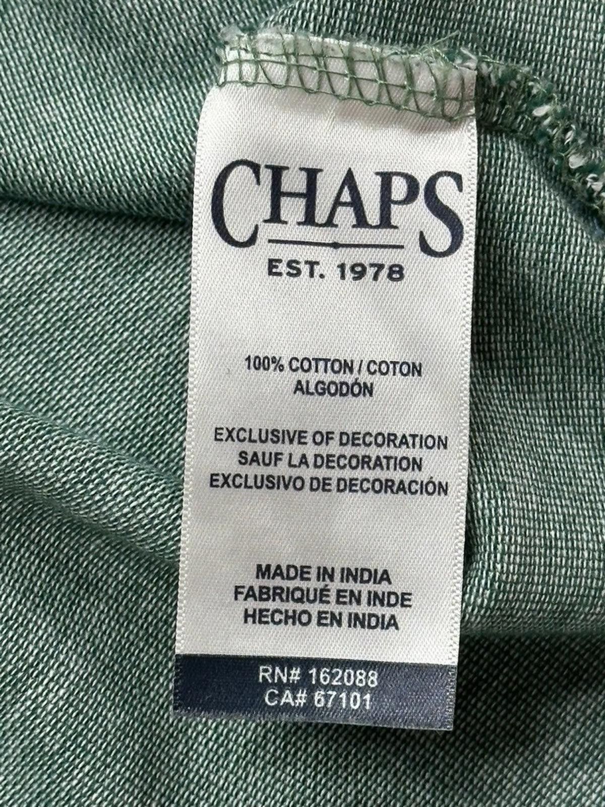 Chaps Ralph Lauren Chaps 1/4 Button Stretch Shirt Green Men's 2XL Size US XXL / EU 58 / 5 - 7 Thumbnail