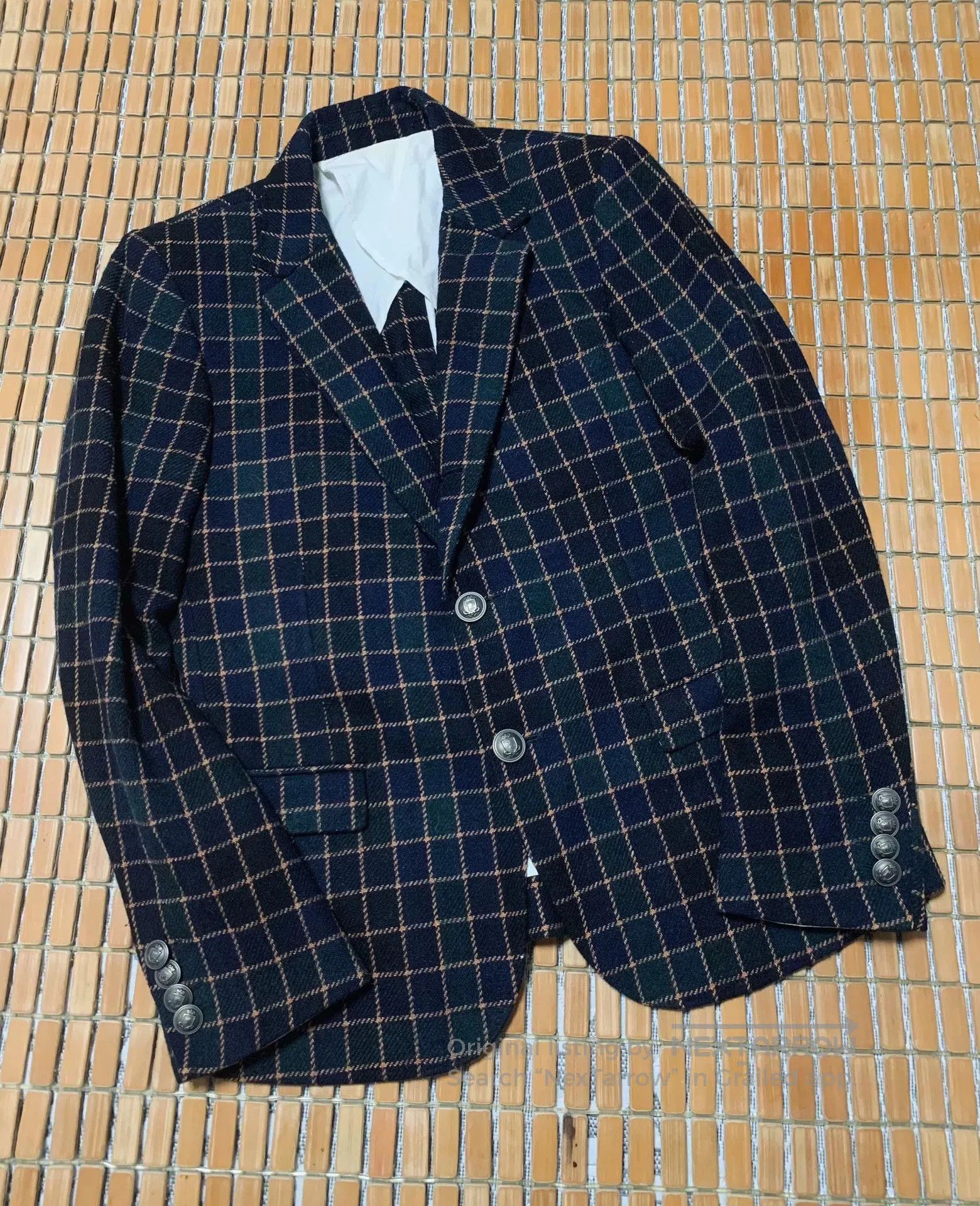 Maison MIHARA YASUHIRO Miharayasuhiro Plaid Wool Blend Blazer. Size US M / EU 48-50 / 2 - 1 Thumbnail