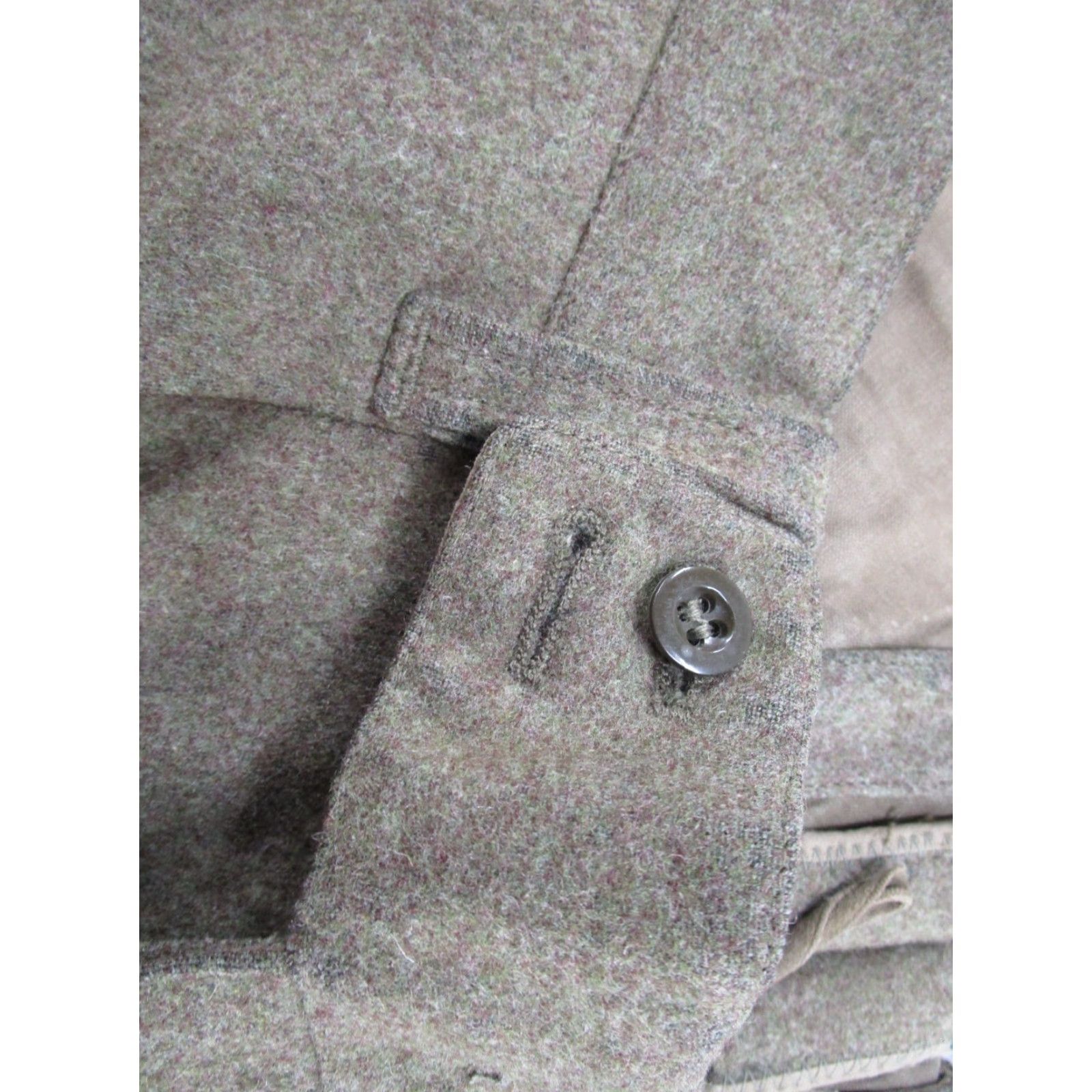 Vintage VINTAGE Wool Cargo Pants Mens 32x29 GD Bucking Alsfeld 1950s Green Military/Landgirl Baggy 1950s Mens Size US 32 / EU 48 - 4 Thumbnail