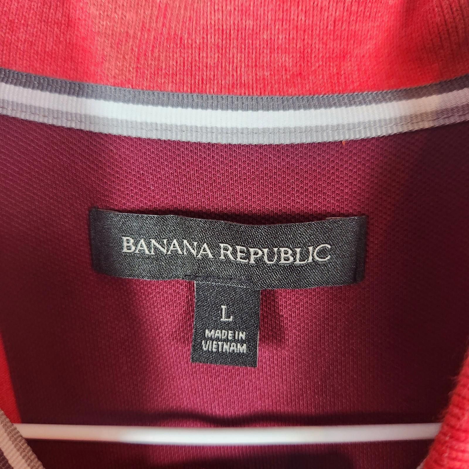 Banana Republic Banana Republic Short Sleeve Polo Shirt Red Mens Size Large Size US L / EU 52-54 / 3 - 5 Thumbnail