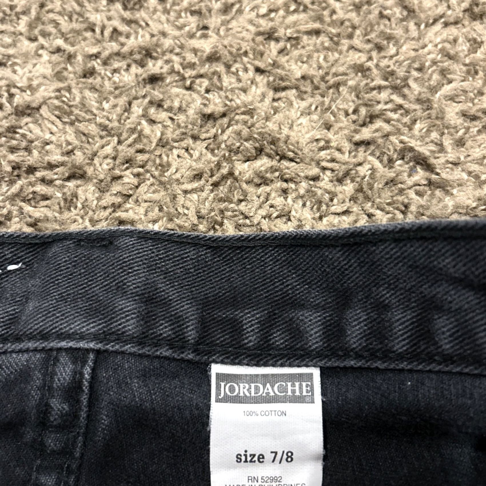 Jordache VINTAGE Jordache Women’s Jeans 7/8 Cotton Black Denim High Rise A27 Straight 32in Inseam Womens Size 28" / US 6 / IT 42 - 2 Thumbnail