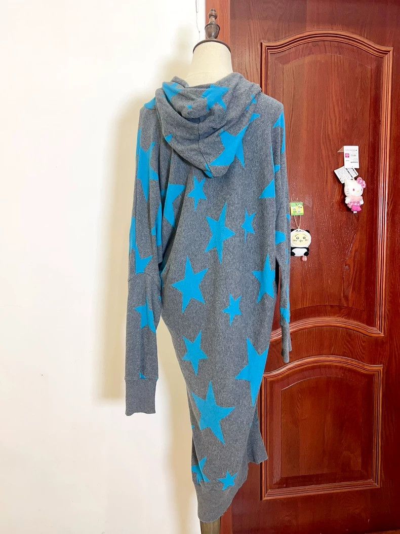 Vivienne Westwood Vivienne Westwood Gray and blue star cap hoodie dress Size M / US 6-8 / IT 42-44 - 2 Thumbnail