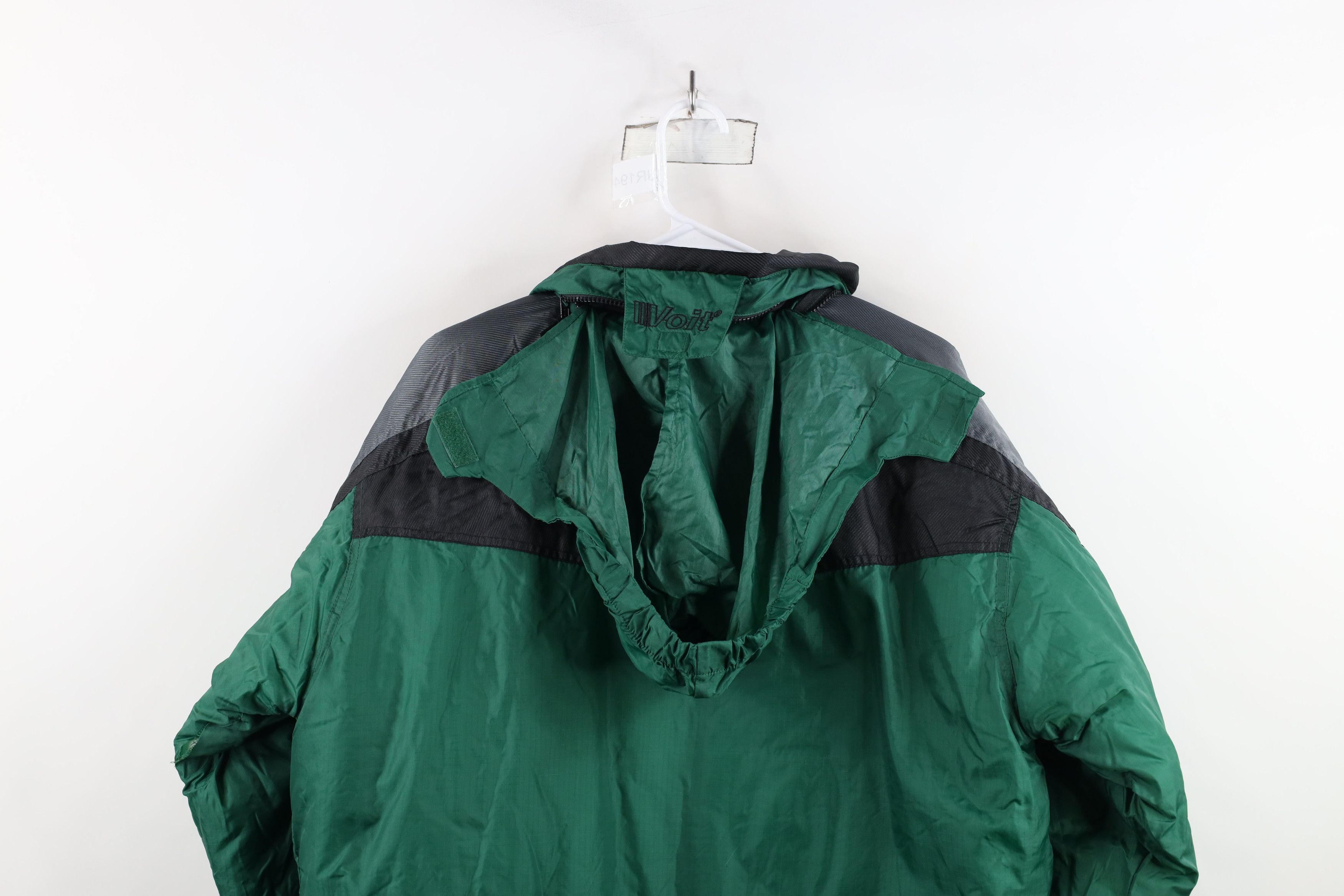 Vintage Vintage 90s Streetwear Hooded Puffer Parka Jacket Green Size US L / EU 52-54 / 3 - 14 Thumbnail