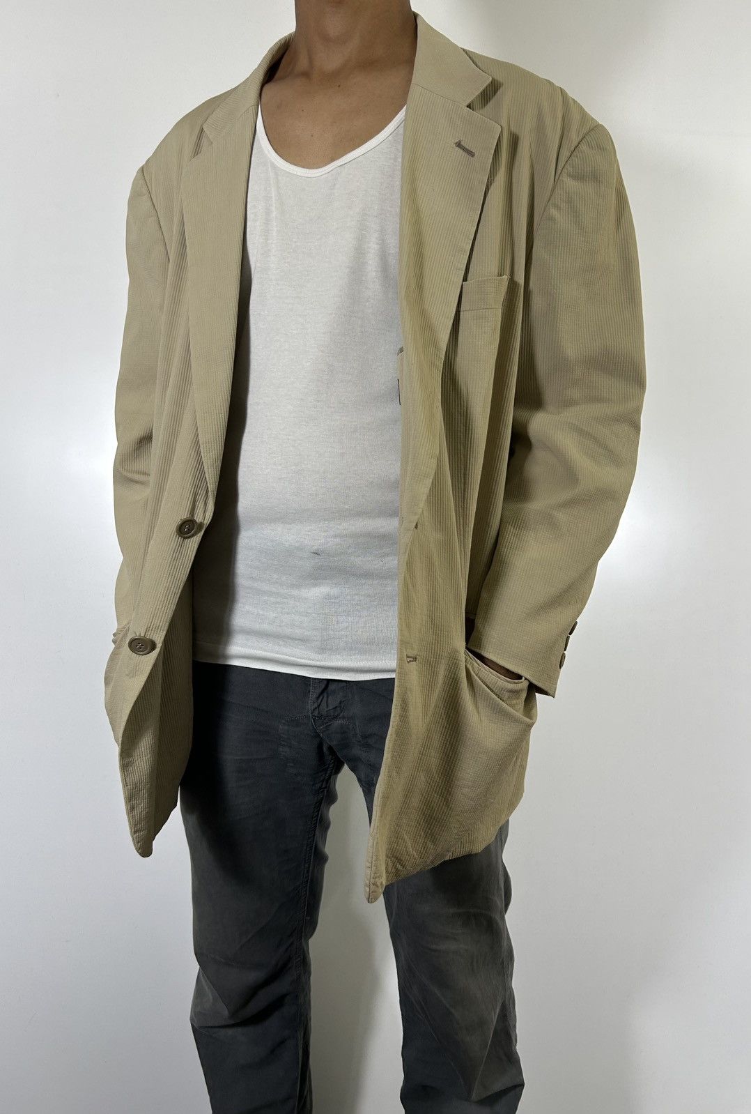 Yohji Yamamoto ⚡️Vintage A.A.R Yohji Yamamoto Button Coat Size US M / EU 48-50 / 2 - 1 Thumbnail