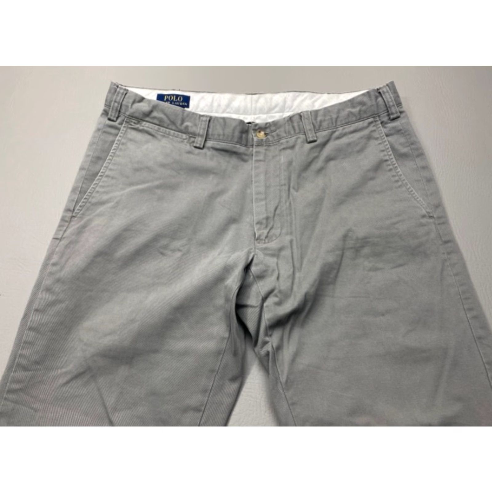 Polo Ralph Lauren Polo Ralph Lauren Chino Pants Mens 35x32 Gray 100% Cotton Slim Fit 8436 Size US S / EU 44-46 / 1 - 3 Thumbnail