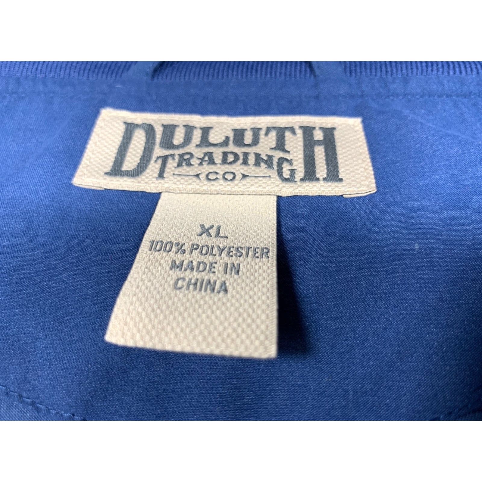 Duluth Trading Company Duluth Trading Company V Neck Pullover Wind Jacket Blue Men's XL Polyester Size US XL / EU 56 / 4 - 4 Thumbnail