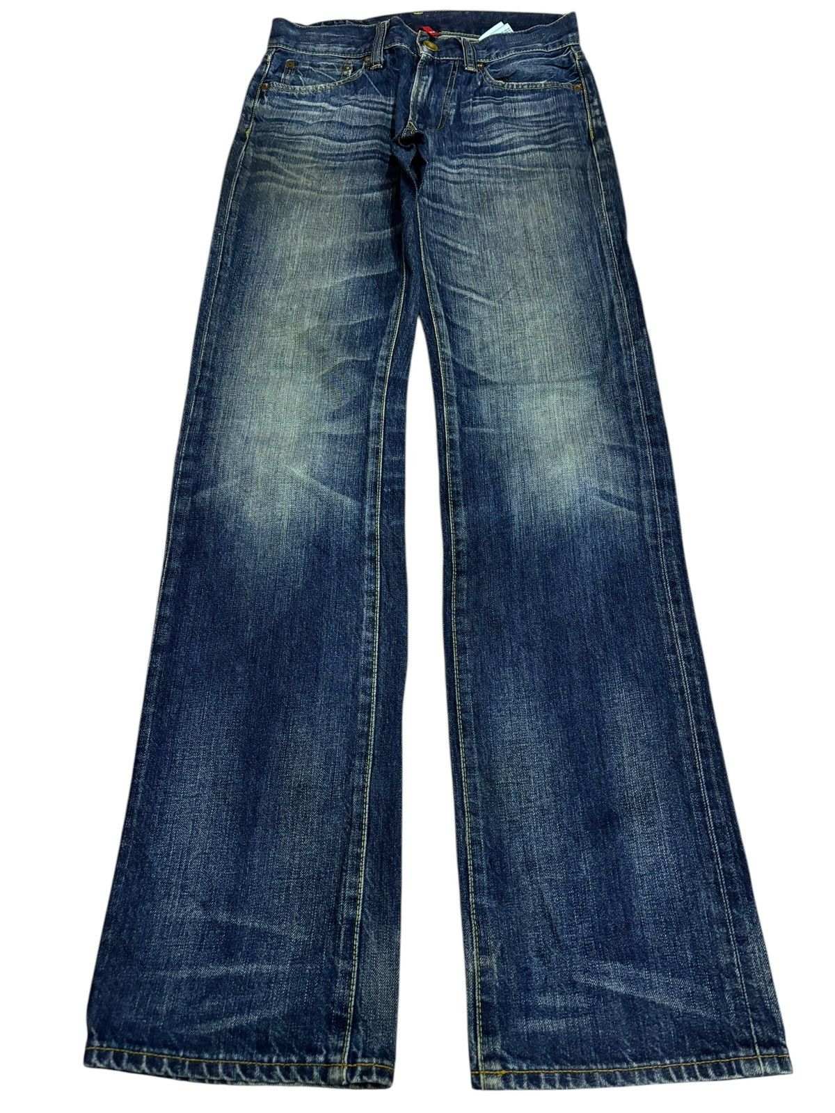 Japanese Brand × Kaihara Denim × Vintage Vintage Kaihara Uniqlo S-002 Faded Indigo Washed Jeans Size US 28 / EU 44 - 1 Thumbnail