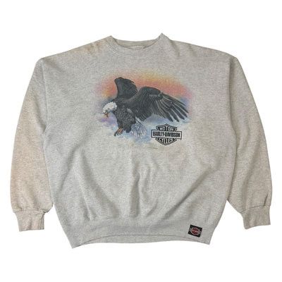 Vintage Harley Davidson Crewneck Grey