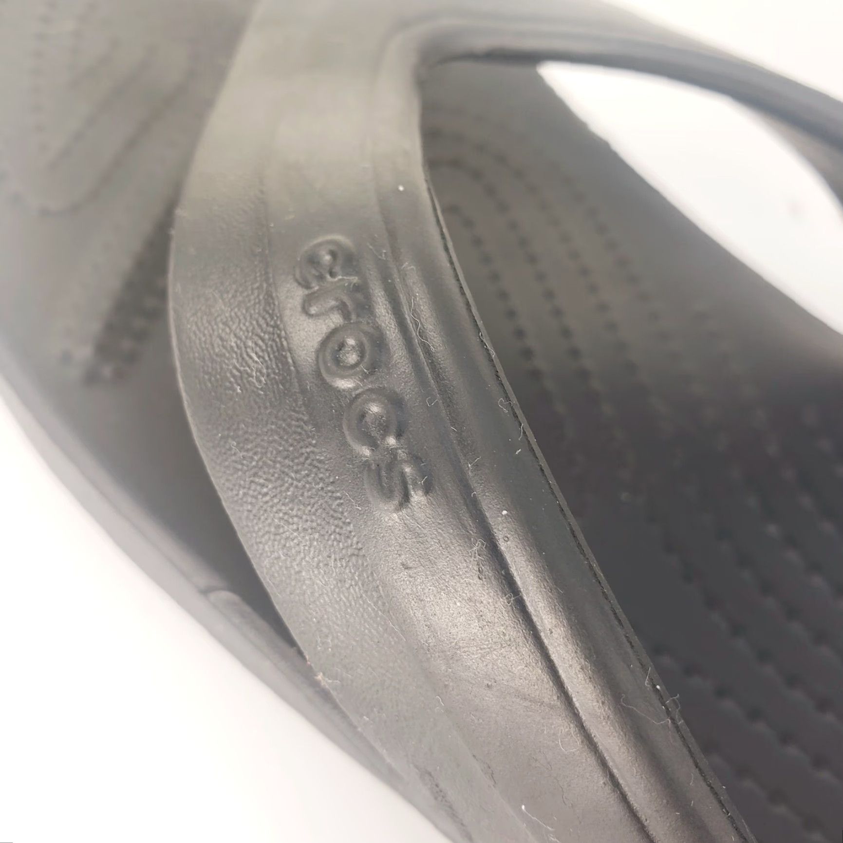 Crocs Crocs Flip Flops Thong Sandals Men's Women's 9 11 Black Comfort Slip On Logo Breathable Lightweight Casual Shoes Size US 9 / IT 39 - 7 Thumbnail