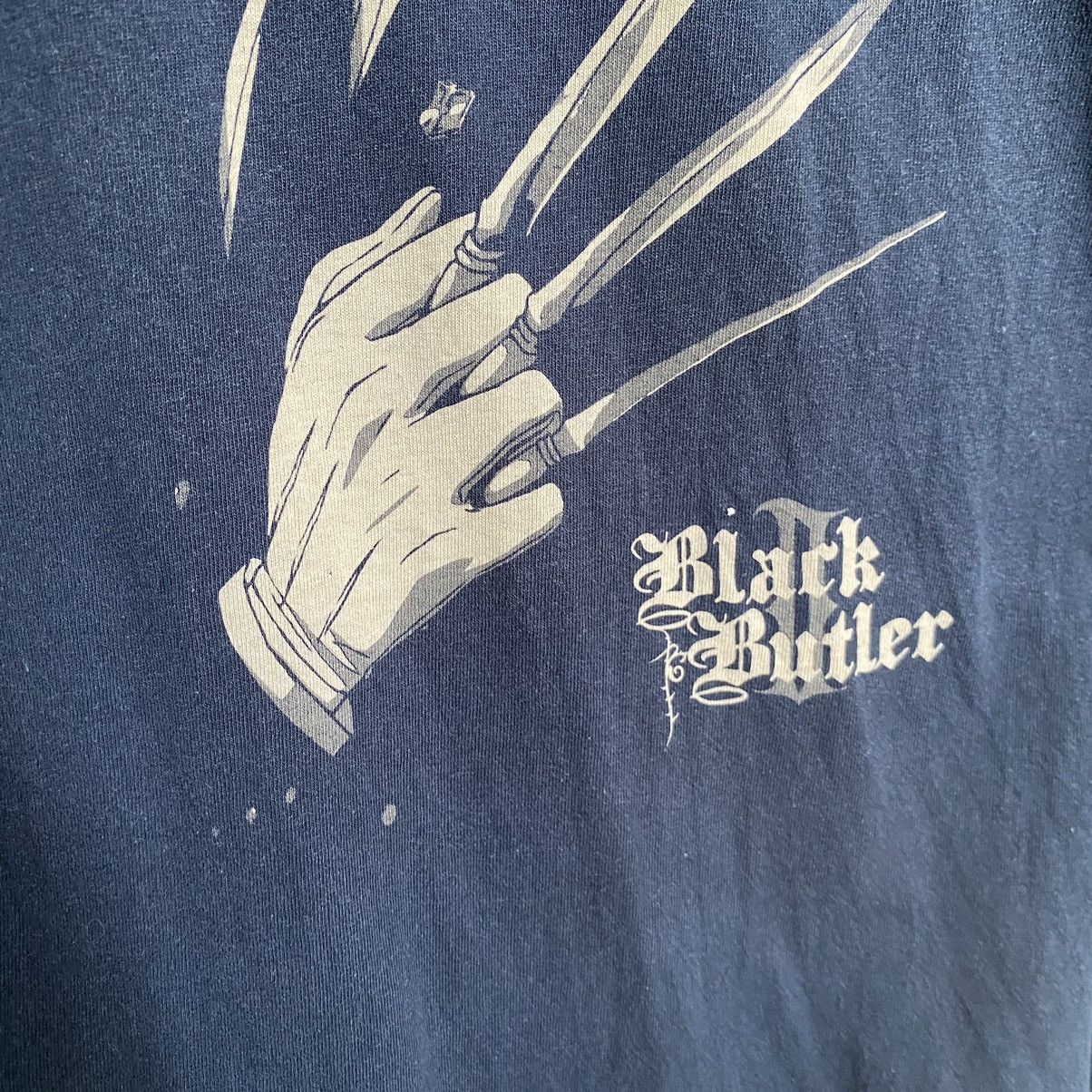 Anime Thrashed Faded Vintage Y2K Black Butler Anime ERD GRUNGE TEE Size US M / EU 48-50 / 2 - 3 Thumbnail