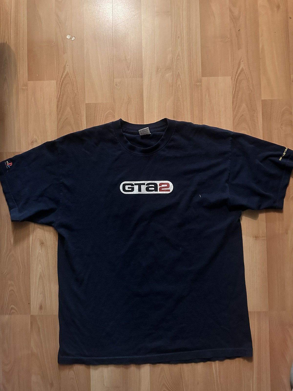 image of Vintage Gta 2 Shirt in Navy, Men's (Size XL)