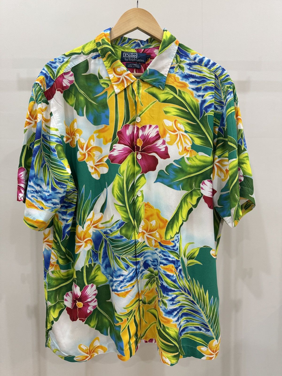 Polo Ralph Lauren 2004 Polo Ralph Lauren Hawaiian Shirt Size US XL / EU 56 / 4 - 1 Thumbnail