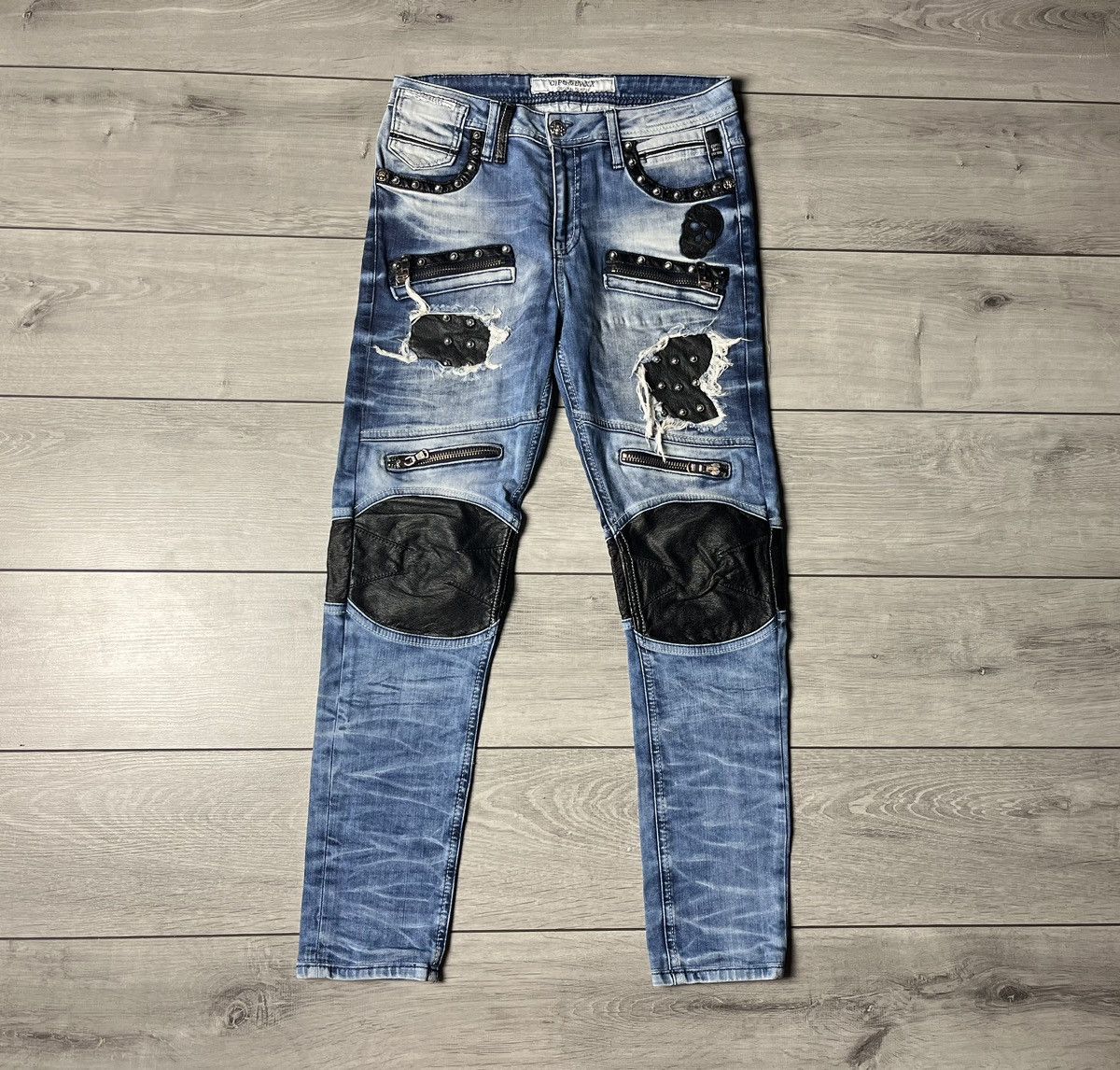 Japanese Brand Vintage CipoBaxx denim jeans biker style y2k japanese 30/32 Size US 30 / EU 46 - 1 Thumbnail