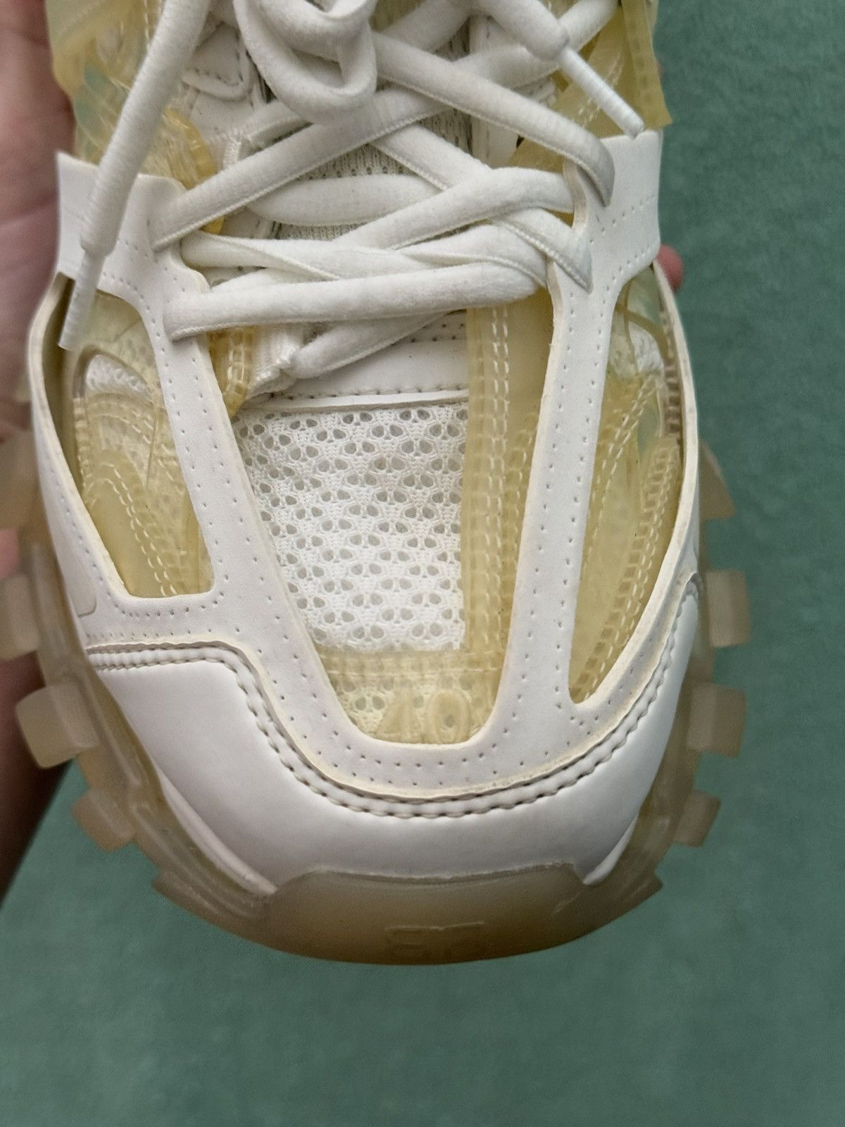 Balenciaga Balenciaga Track Clear sole White Size US 7 / EU 40 - 2 Thumbnail