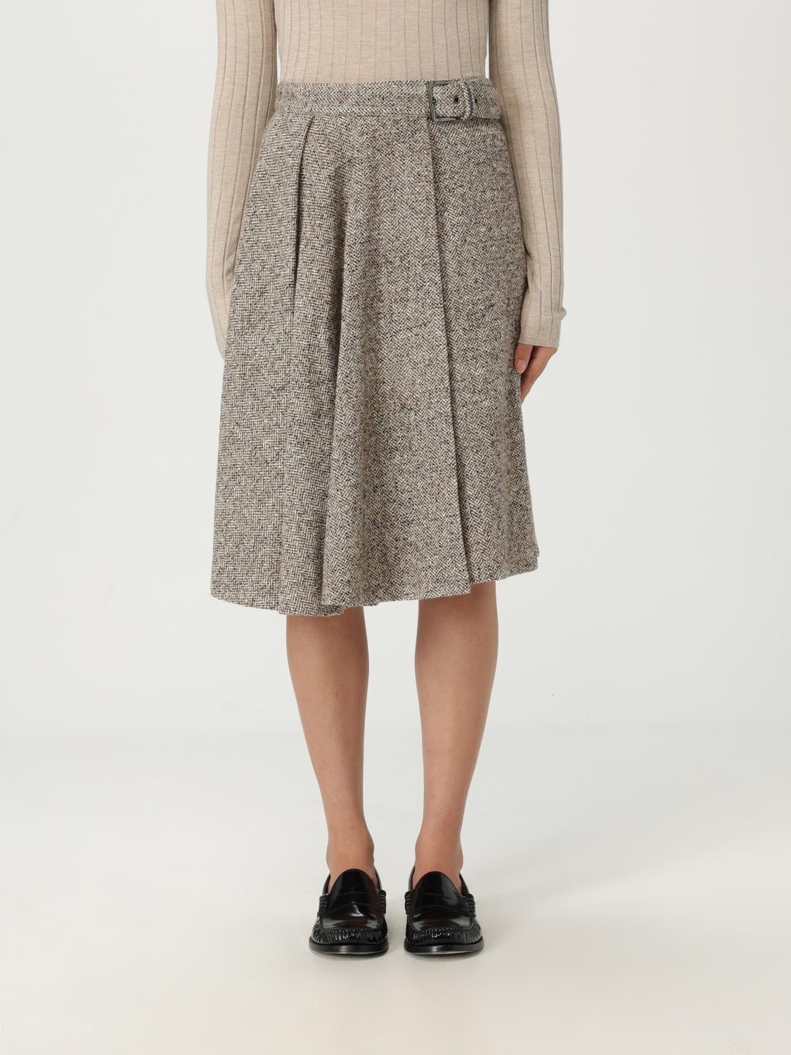Brunello Cucinelli Brunello Cucinelli Skirt Woman Beige Size 28" / US 6 / IT 42 - 1 Thumbnail