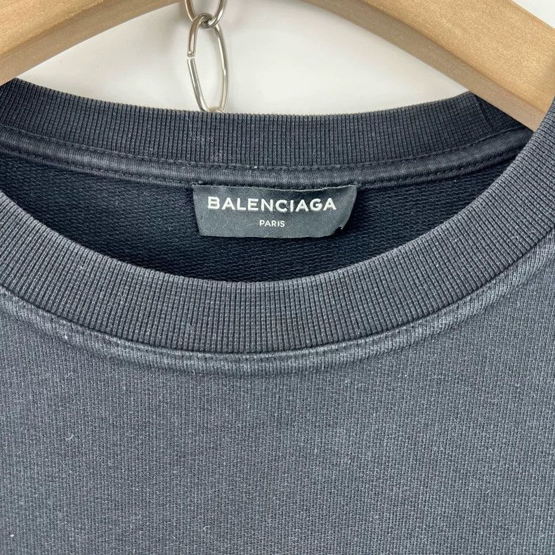Balenciaga Balenciaga Homme embroidery black round neck hoodie Size US M / EU 48-50 / 2 - 3 Thumbnail