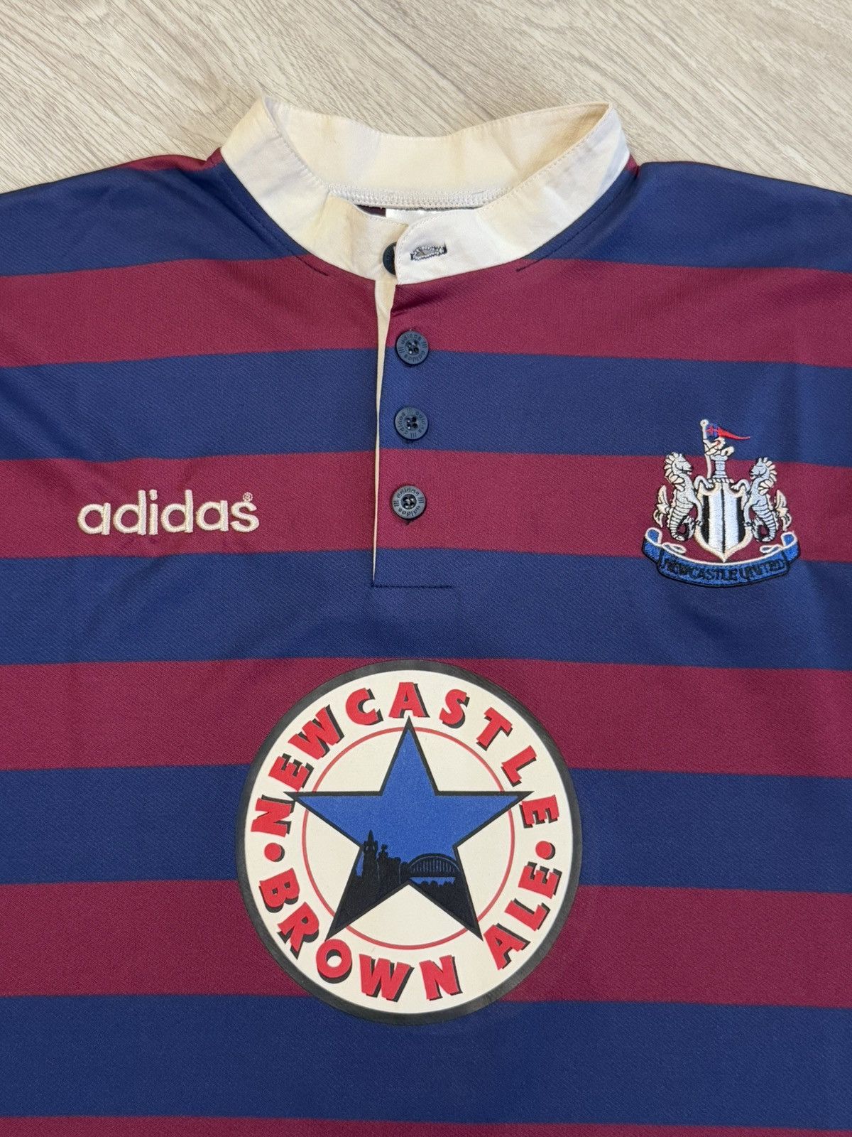 Adidas 🔷Retro Adidas Newcastle United 1995/96 Soccer jersey🔷 Size US M / EU 48-50 / 2 - 4 Thumbnail