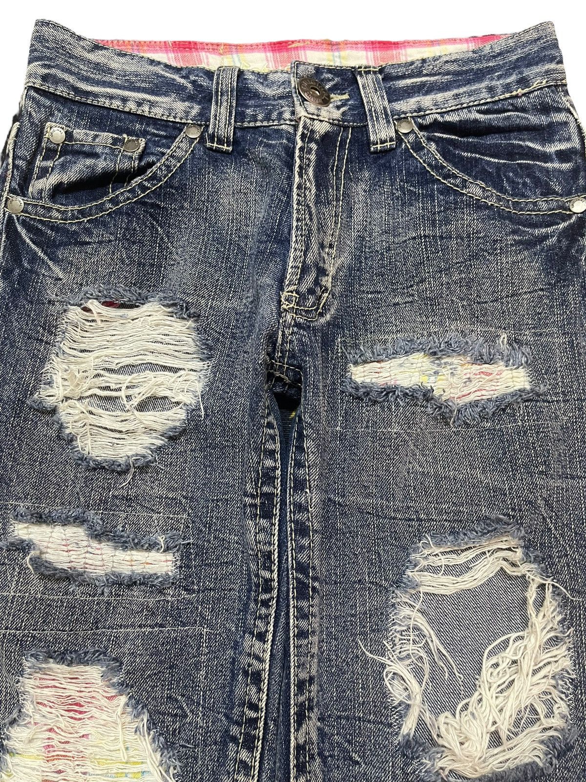 Kapital Vintage Japanese Brand Blue Wash Distressed Style Jeans Size US 28 / EU 44 - 3 Thumbnail