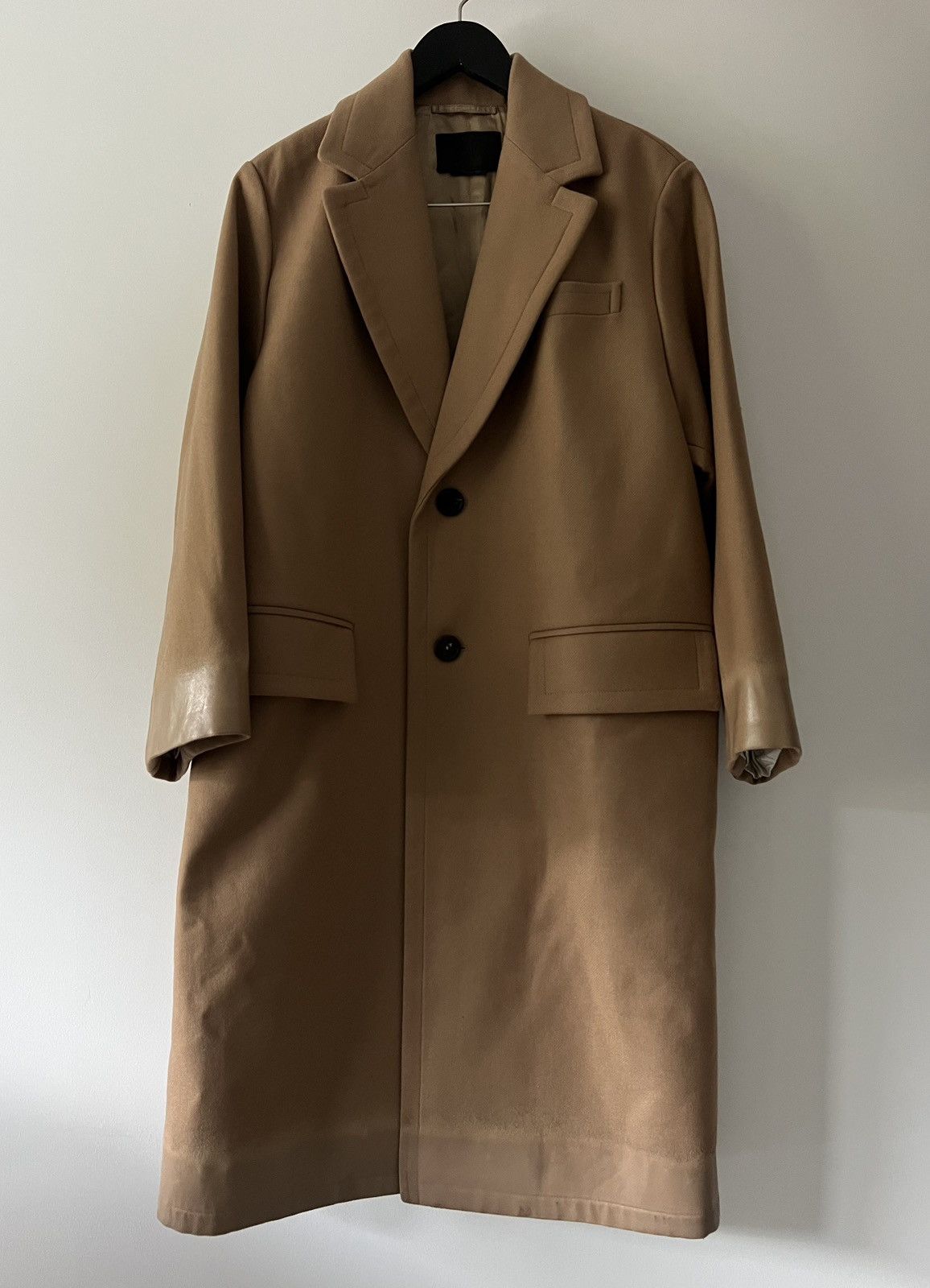 Prada Archive 90s Prada Milano Iridescent Nylon Balmacaan Coat