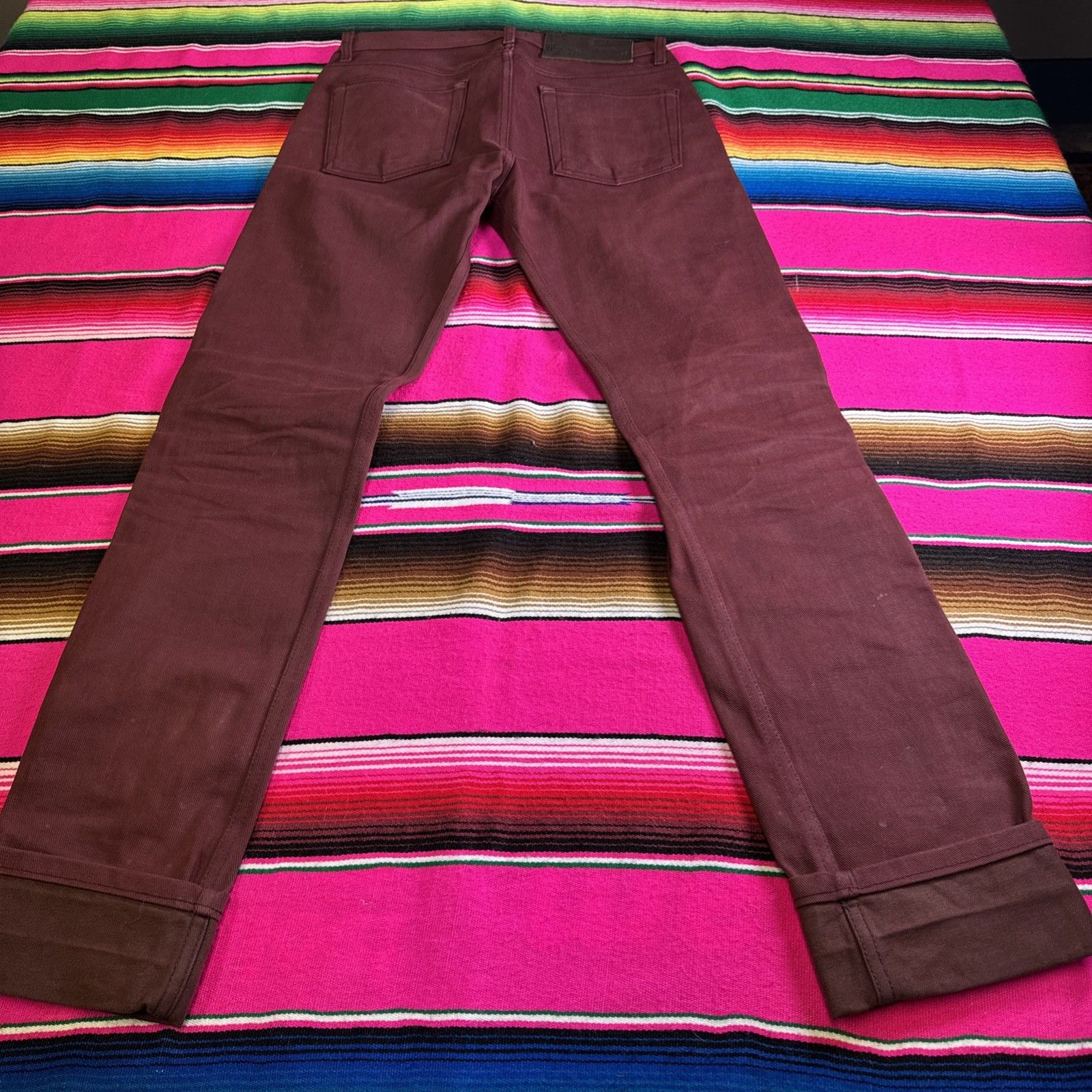 Naked & Famous Naked & Famous Jeans 30x34 Pomegranate Red Japanese Selvedge Size US 30 / EU 46 - 4 Thumbnail