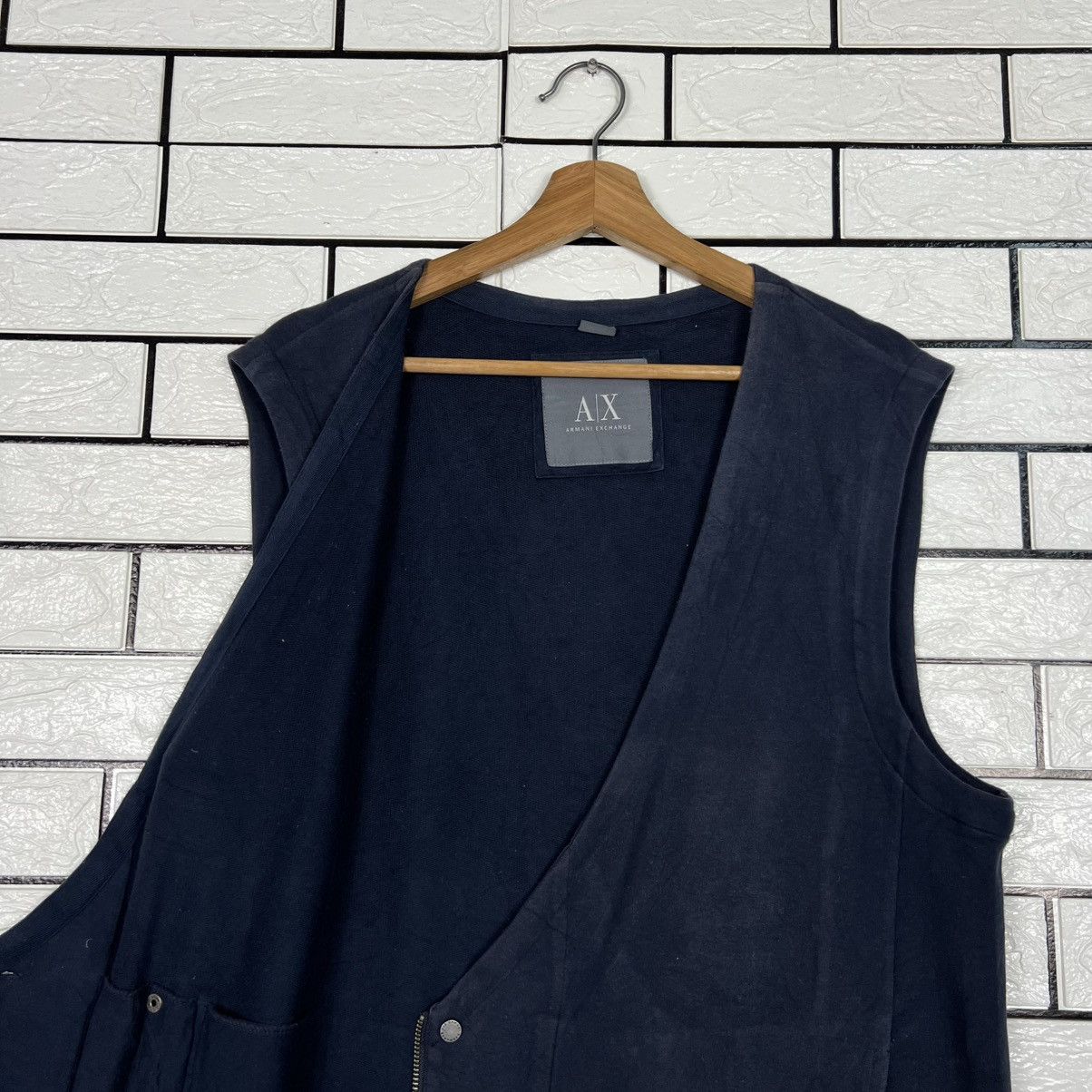 Armani Exchange ARMANI EXCHANGE Asymmetrical Vest #4089-C186 Size US L / EU 52-54 / 3 - 8 Thumbnail