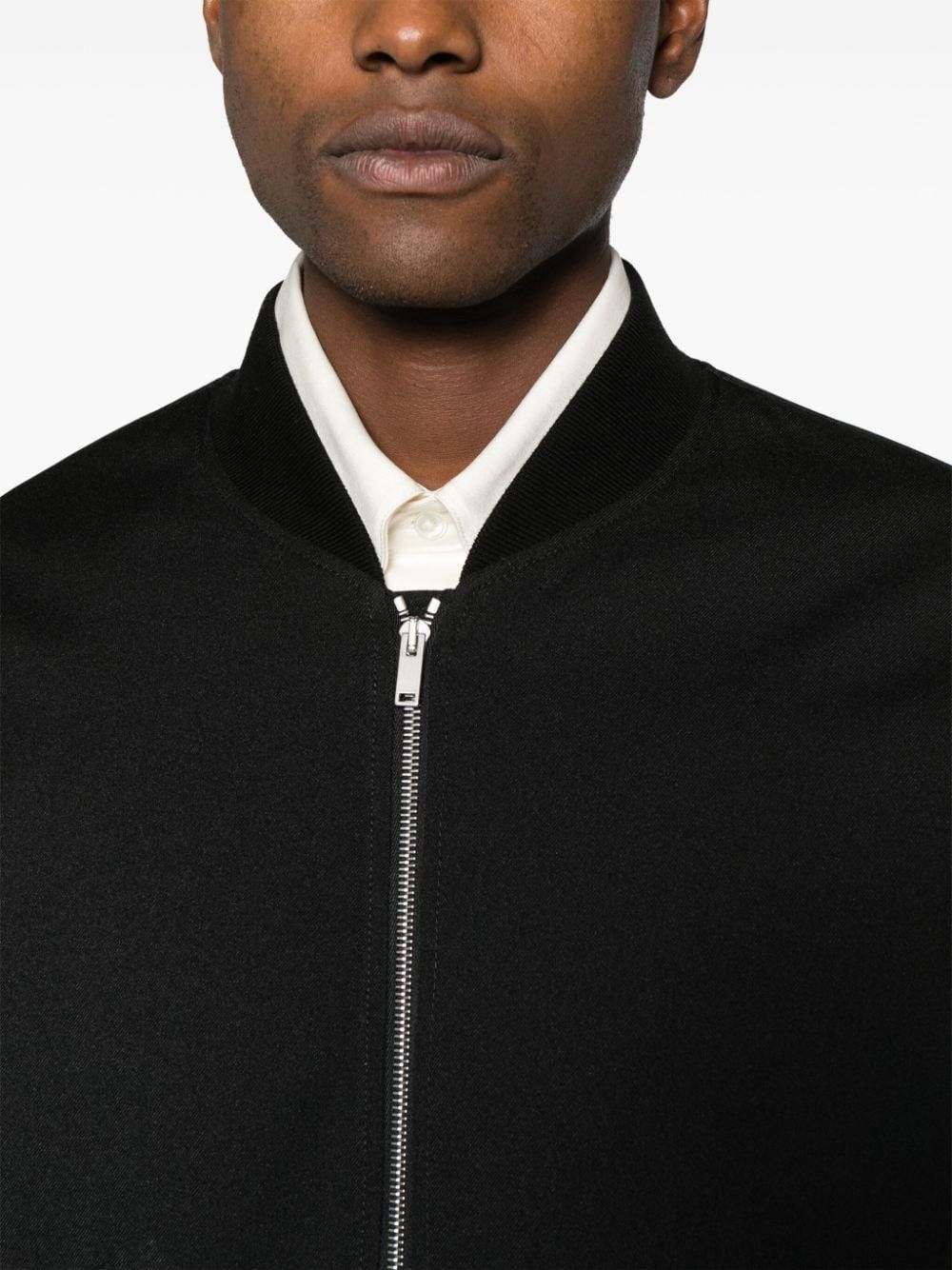 Jil Sander o1w1db10825 Bomber Jacket in Black Size US L / EU 52-54 / 3 - 5 Thumbnail