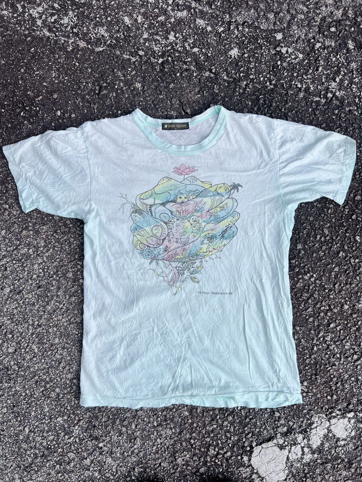Japanese Brand × Vintage 24 Hour Television Printed Tee Size US M / EU 48-50 / 2 - 1 Thumbnail
