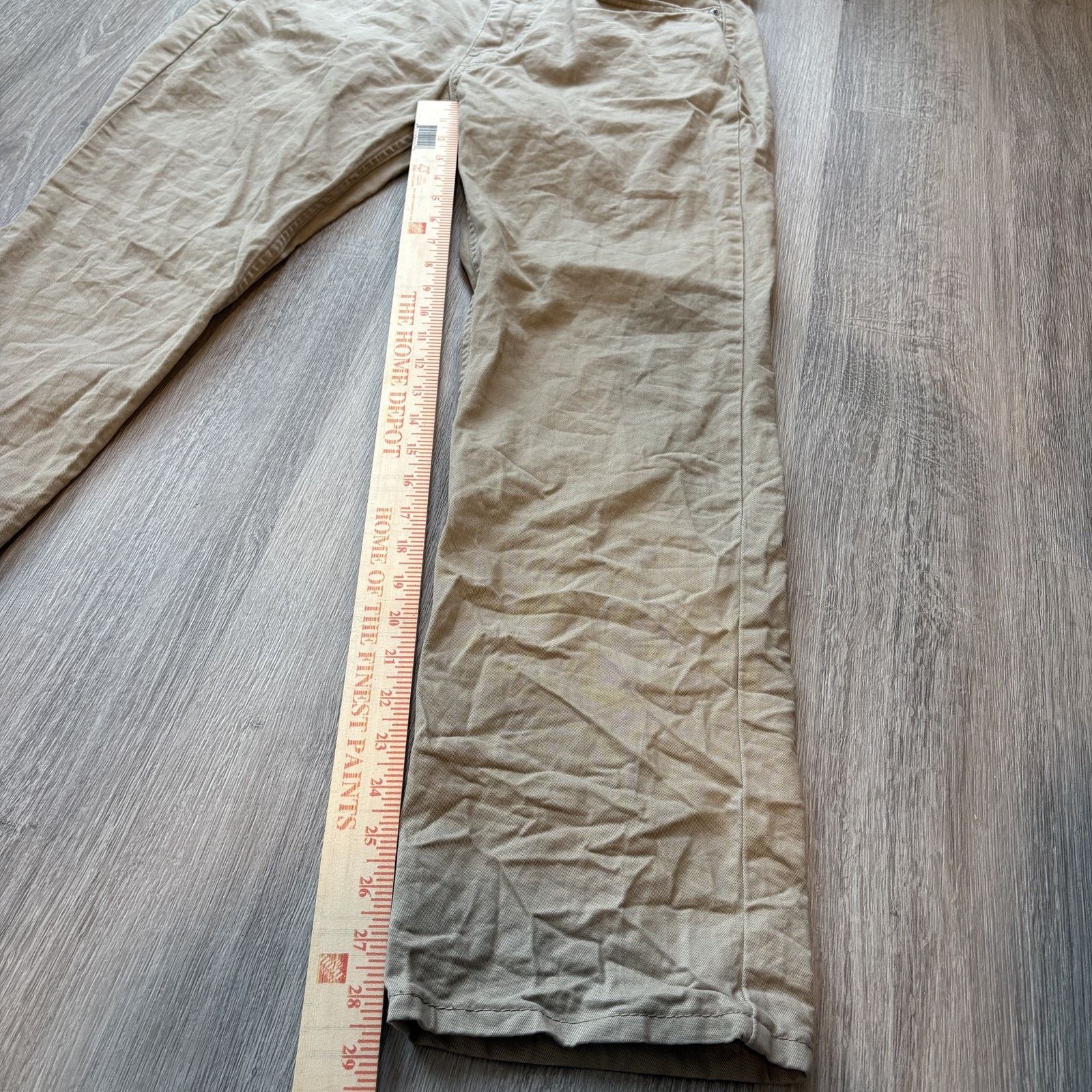 Levi's Levi's 514 Men's 34x30 Khaki Straight Leg Twill Pants Size US 34 / EU 50 - 6 Thumbnail