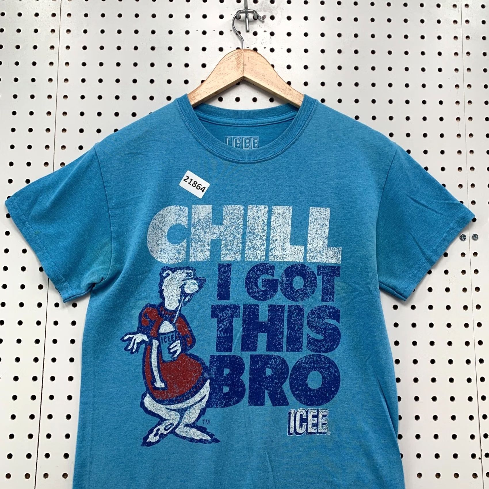 Vintage ICEE Chill I Got This Bro Shirt Blue Polar Bear Graphic Adult Small 18x27 Size US S / EU 44-46 / 1 - 5 Thumbnail