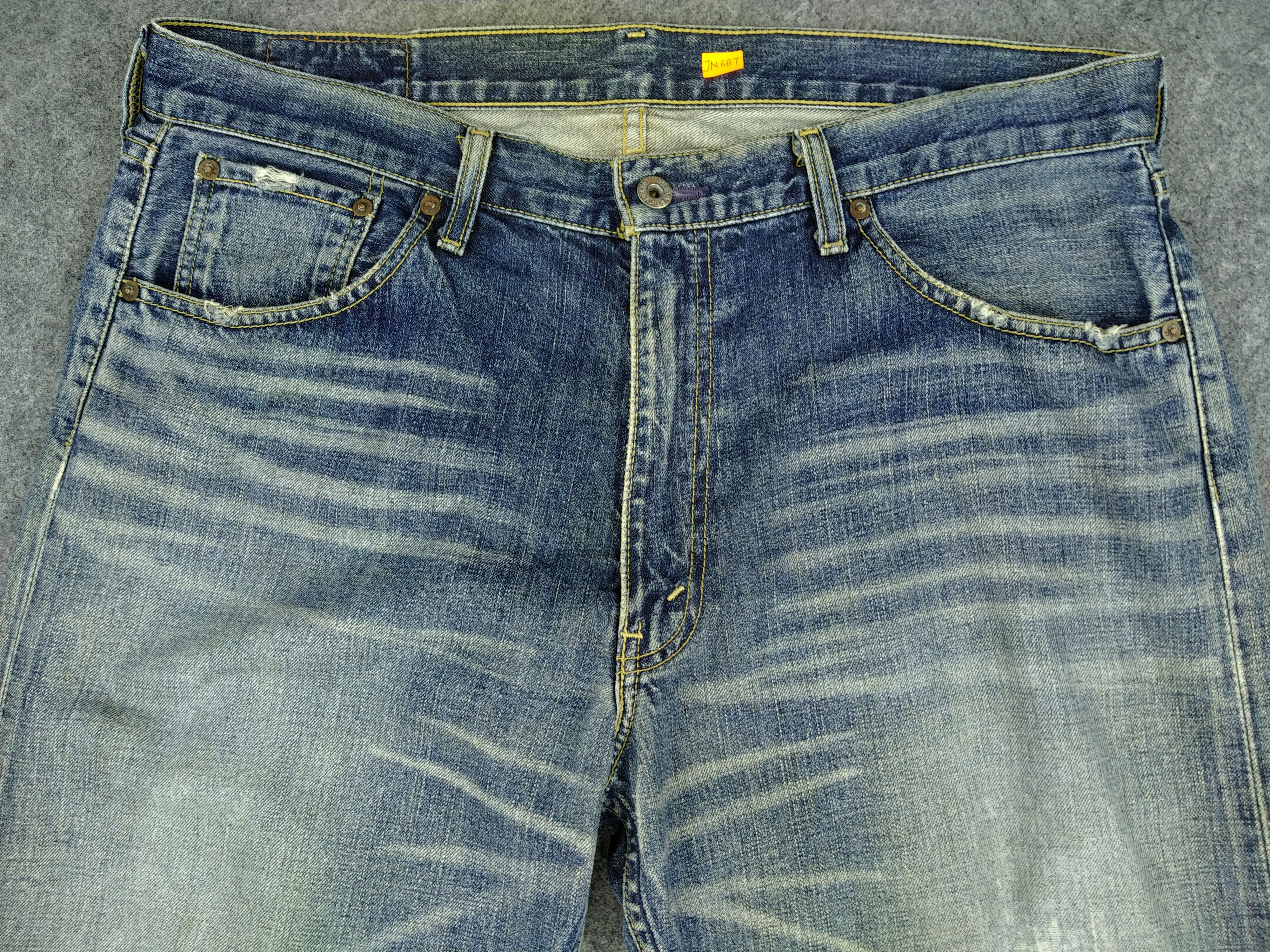 Levi's Faded Blue Vintage Levi's 503 Whisker Denim 37x33 -JN687 Size US 37 - 3 Thumbnail