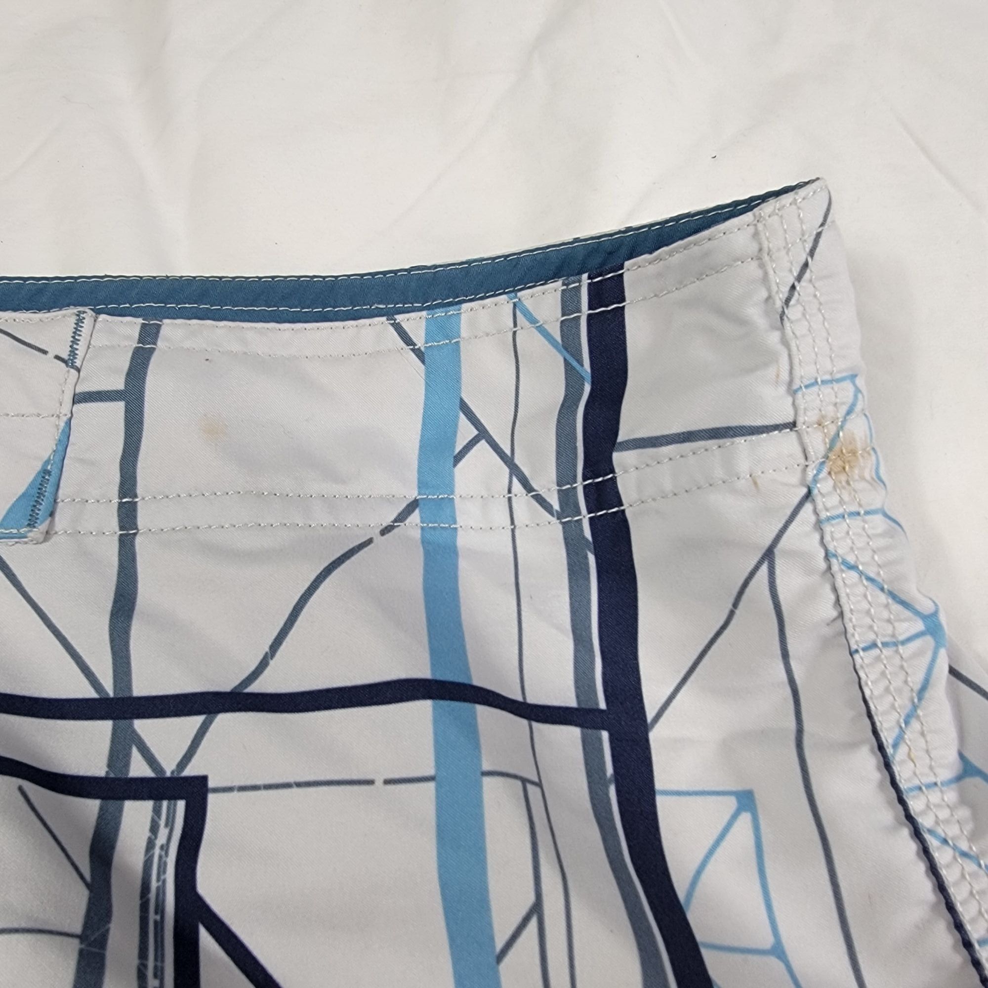Oakley Oakley Silo Mens 38 White Blue Board Shorts Athletic Summer Size US 38 / EU 54 - 8 Thumbnail