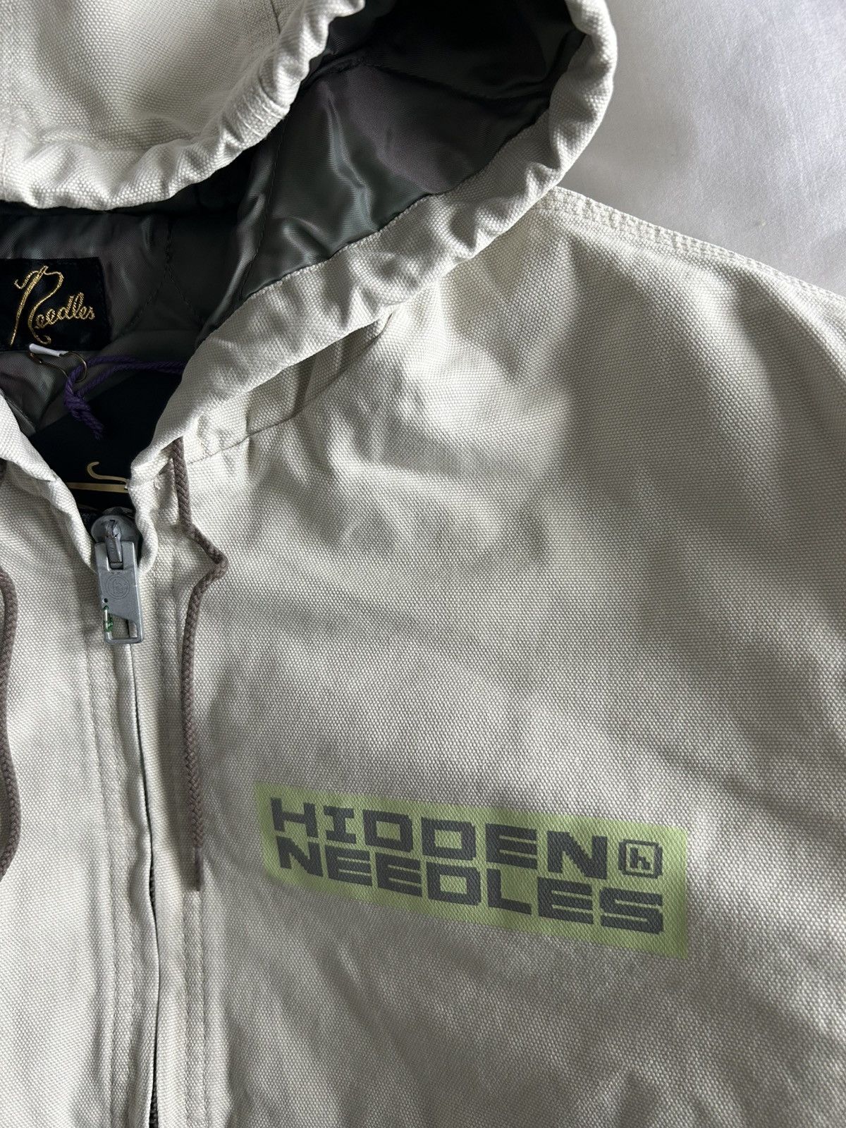 HIDDEN × Needles Needles Hidden NY Zipped Work Hoodie Jacket Butterfly Japan Size US S / EU 44-46 / 1 - 8 Thumbnail