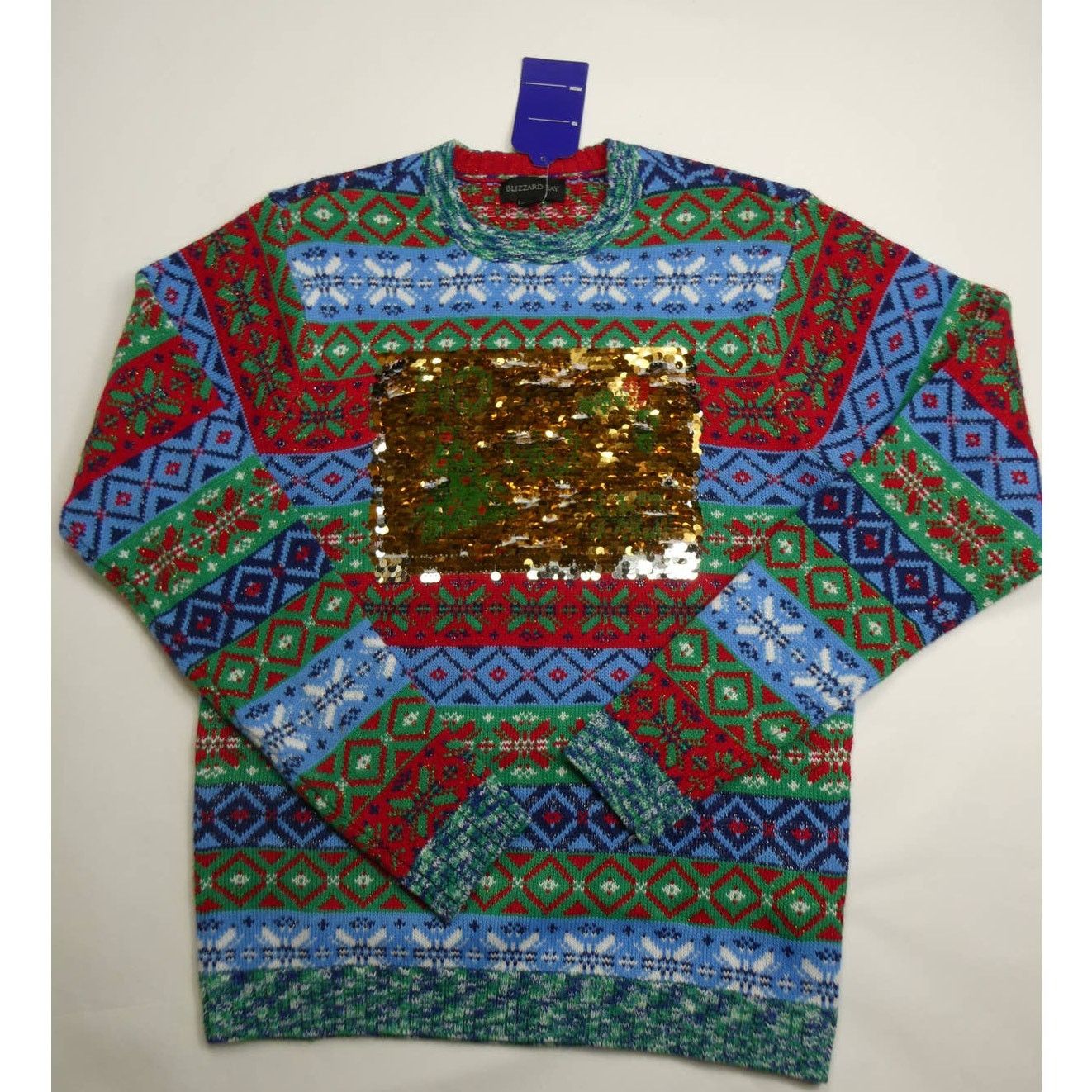 Holiday Brand men's BLIZZARD BAY holiday sweater, MEDIUM, NWT Size US M / EU 48-50 / 2 - 1 Thumbnail