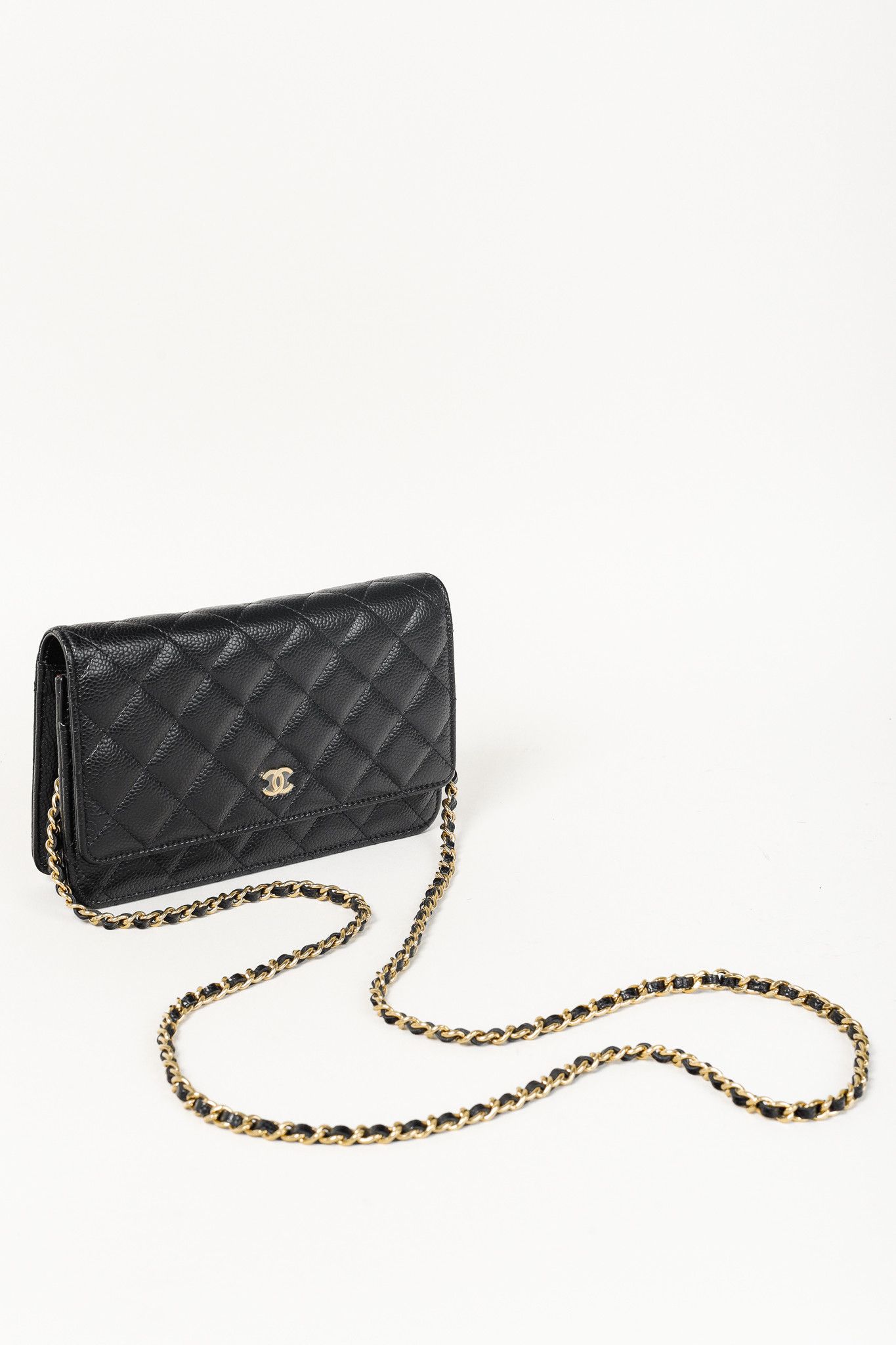 Chanel Chanel Caviar Leather Gold Strap Classic Wallet-On-Chain Size ONE SIZE - 6 Thumbnail