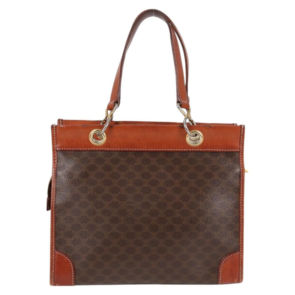 Celine CELINE Macadam Canvas Shoulder Bag Pvc Brown Size ONE SIZE - 3 Thumbnail