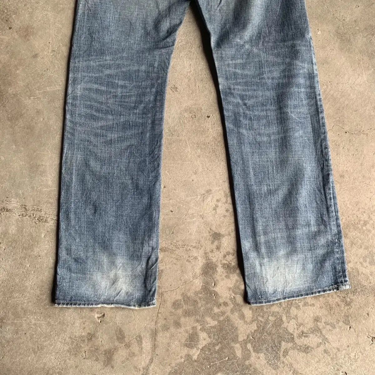 Japanese Brand GL HEARTS W31 L32 Distressed Denim Blue Wash Jeans Pants Size US 31 - 14 Thumbnail