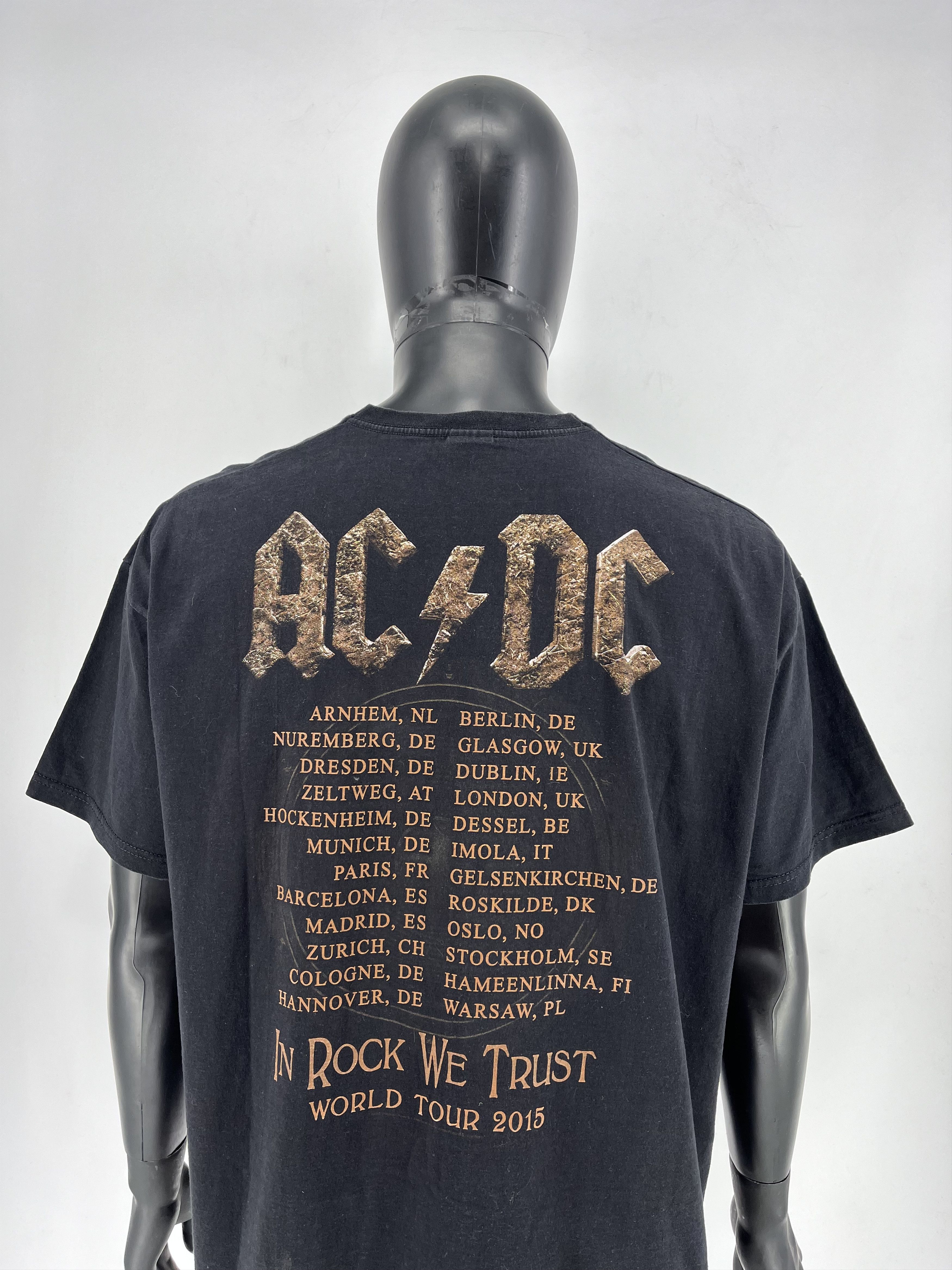 Band Tees × Vintage ACDC Rock or Bust Heavy Metal Rock T-Shirt Like Size US XXL / EU 58 / 5 - 8 Thumbnail