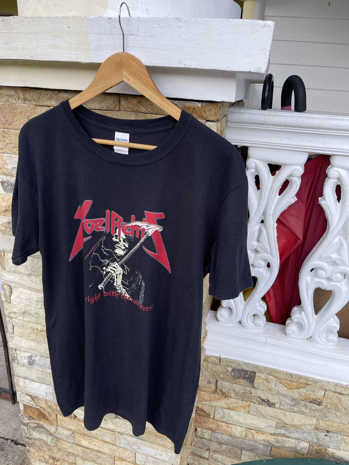 Band Tees Rare🔥 JOEL REHTZ Skull Horror T Shirt Size US L / EU 52-54 / 3 - 3 Thumbnail