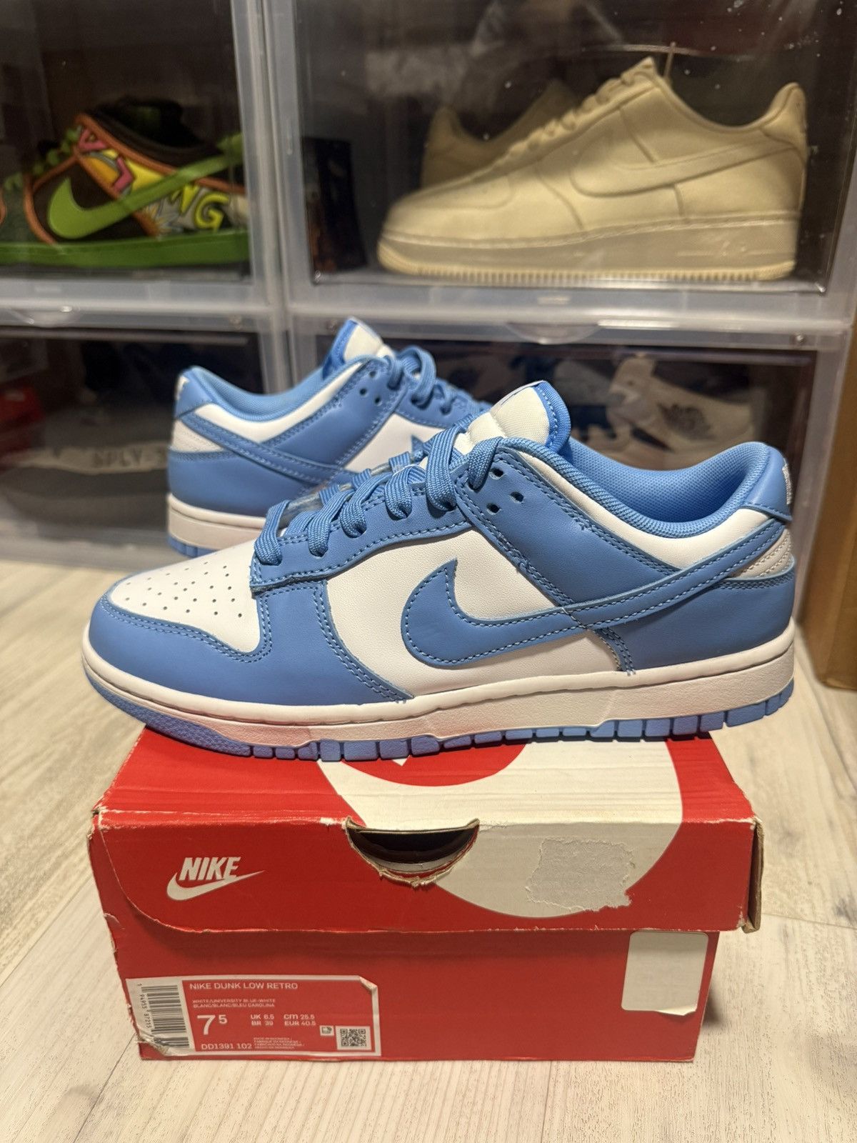 Nike Nike Dunk Low UNC 2021 Size US 7.5 / EU 40-41 - 1 Thumbnail