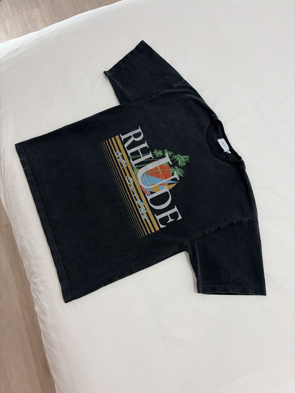 Rhude Rhude Tropics St. Barths Twin Palms Tee Size US S / EU 44-46 / 1 - 3 Thumbnail