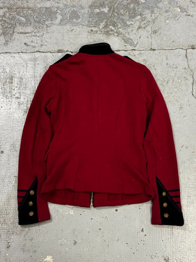 Polo Ralph Lauren Ralph Lauren Red & Black Buttoned Officer Zip-Up Jacket Size M / US 6-8 / IT 42-44 - 4 Thumbnail