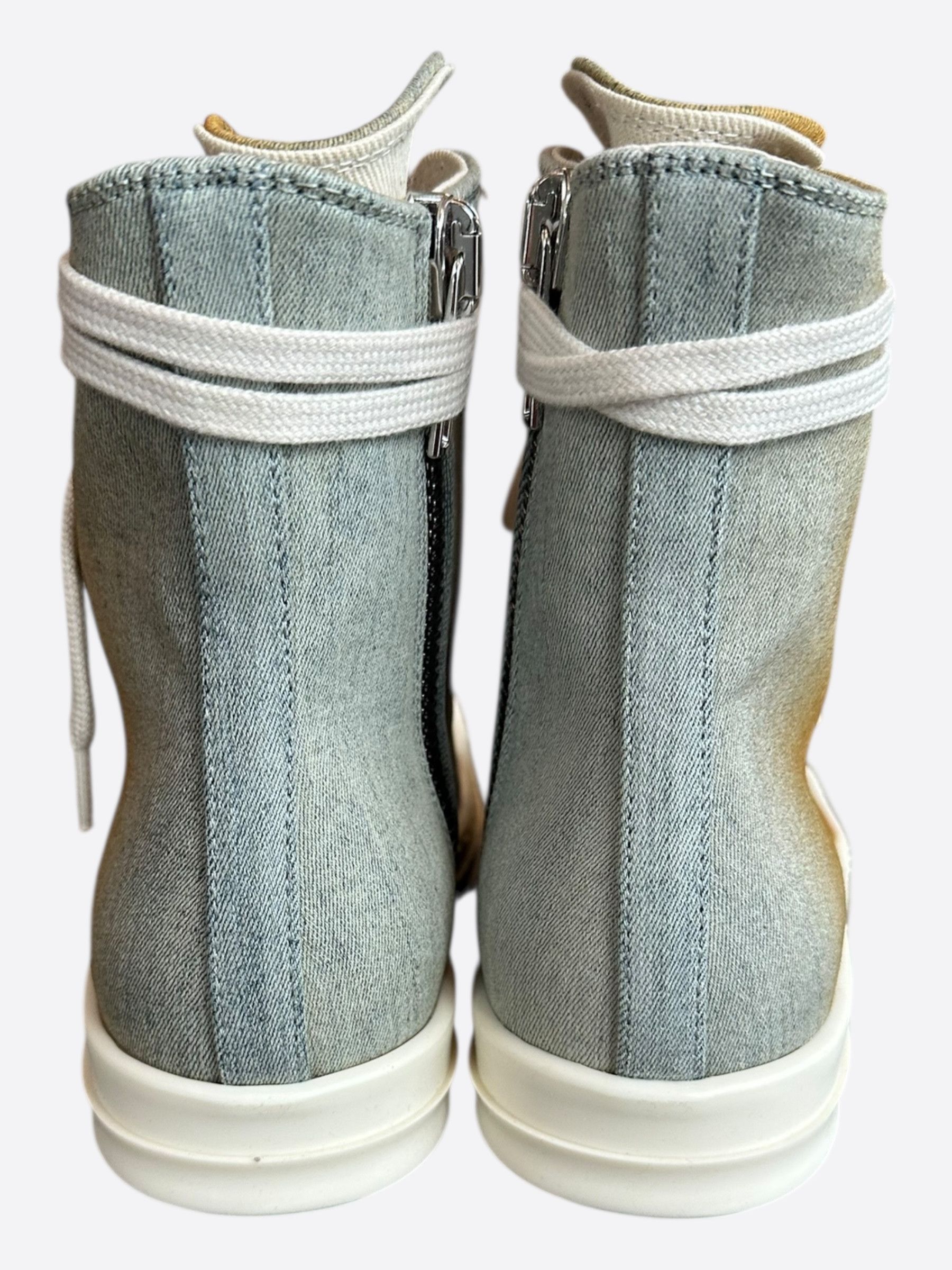 Rick Owens Rick Owens Blue & Orange Gradient Women's High Top Sneakers Size US 6 / IT 36 - 4 Thumbnail