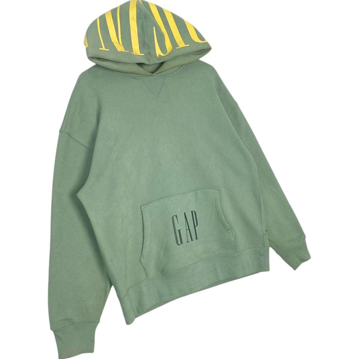 Vintage Vintage GAP Hoodie Sweater Big Logo Green Pullover Size L Size US L / EU 52-54 / 3 - 3 Thumbnail