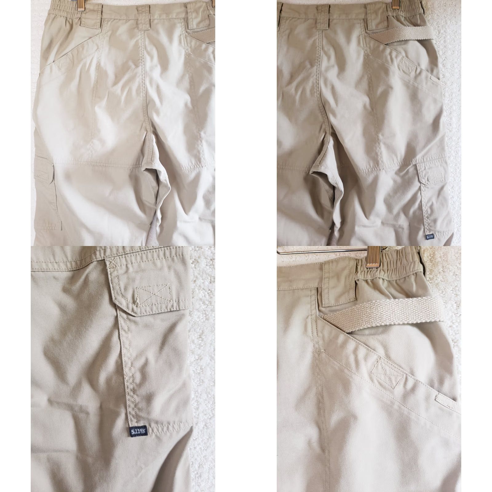 Vintage 5.11 Tactical Pants Mens 36X32 Tan Khaki Cargo Pockets Polyester Cotton Blend Size US 36 / EU 52 - 8 Thumbnail