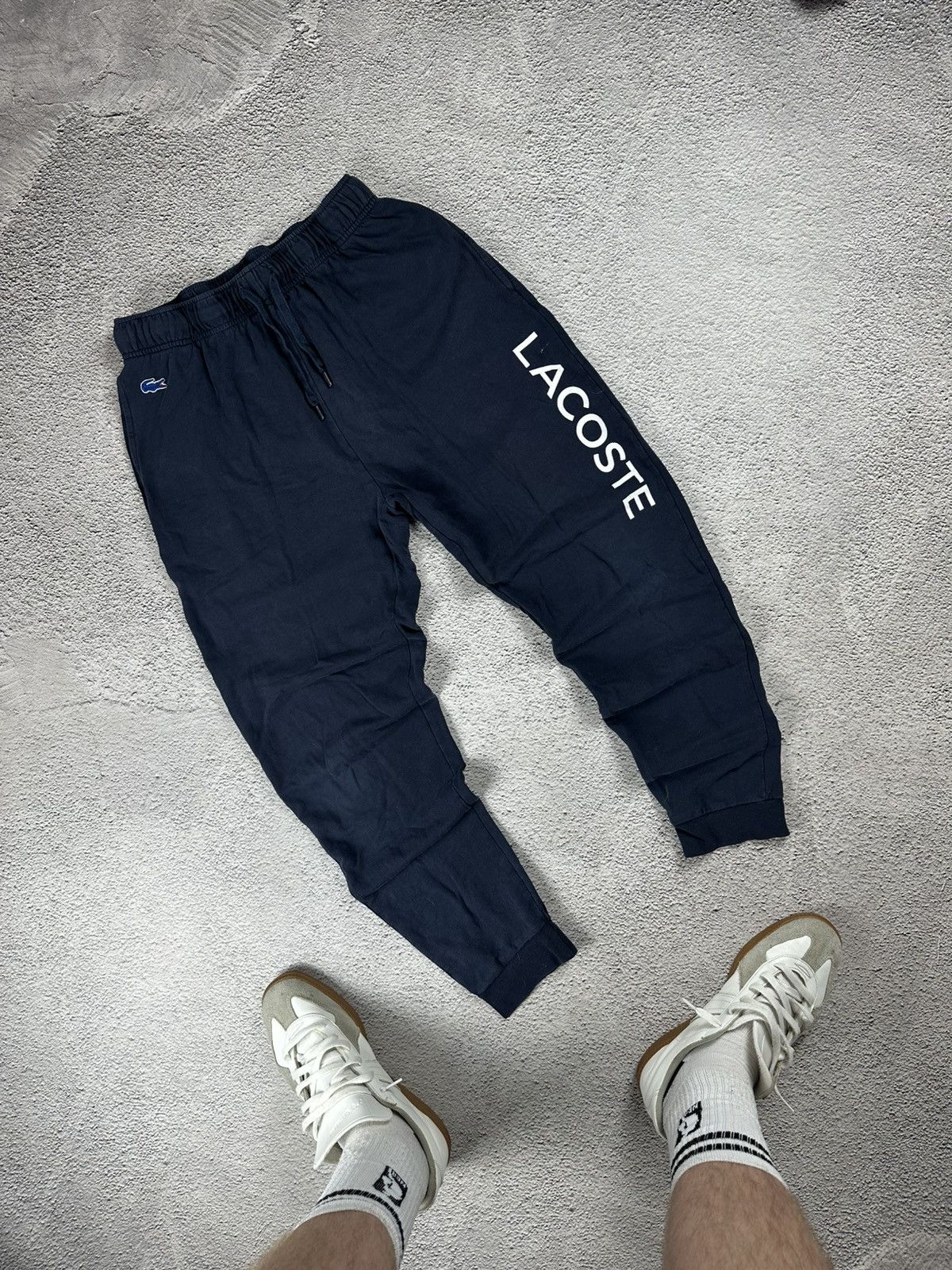 Lacoste Vintage Lacoste Sweatpants Sleepwear Faded Y2K Drill Style Size US 34 / EU 50 - 1 Thumbnail