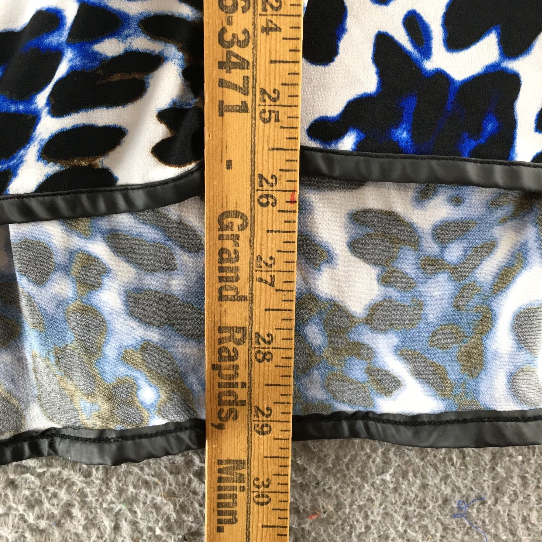 Calvin Klein Calvin Klein Collection Blouse Womens 3X Multicolor Animal Print Short Sleeve Top Size XXL / US 16-18 / IT 52-54 - 6 Thumbnail