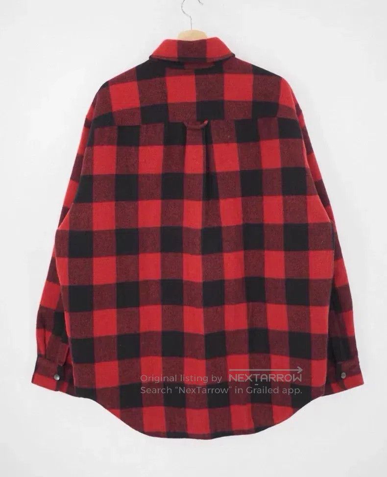 Vetements VETEMENTS Red and Black Plaid Wool Oversized Shirt Jacket Size US XS / EU 42 / 0 - 2 Thumbnail
